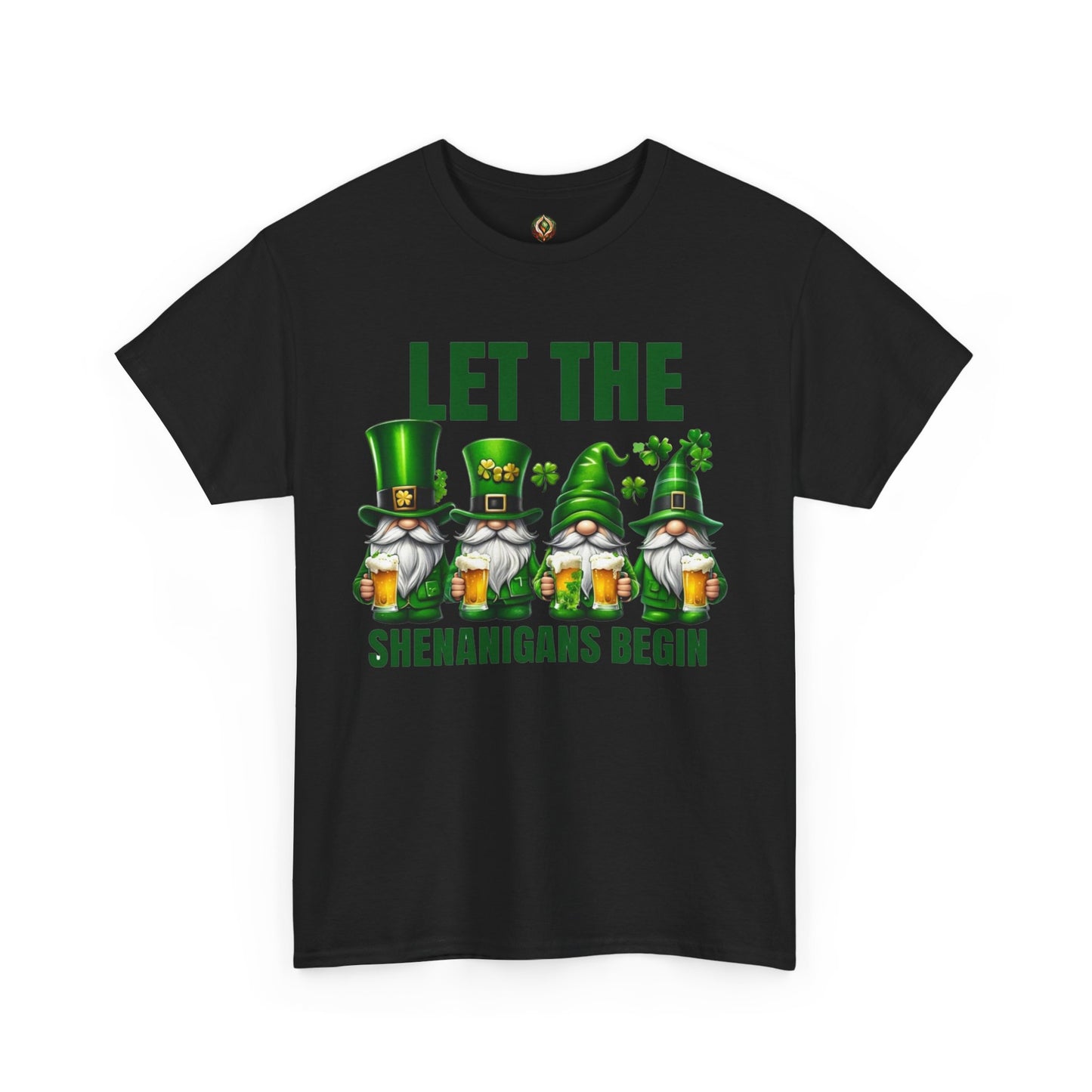 Let the Shenanigans Begin 🍀 Leprechaun Gnome St. Patrick’s Day Unisex Tee