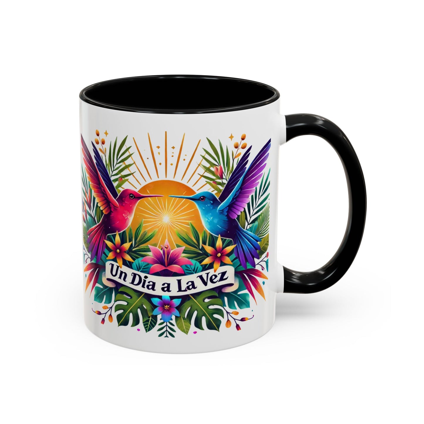 "Un Día a la Vez" Accent Coffee Mug (11oz, 15oz)