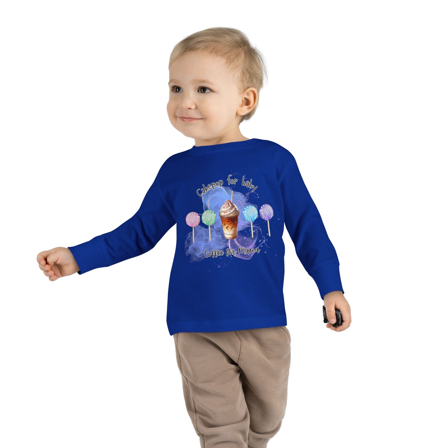 Cakepop & Coffee Toddler Long Sleeve Tee – Sweet Moments, Cozy Comfort