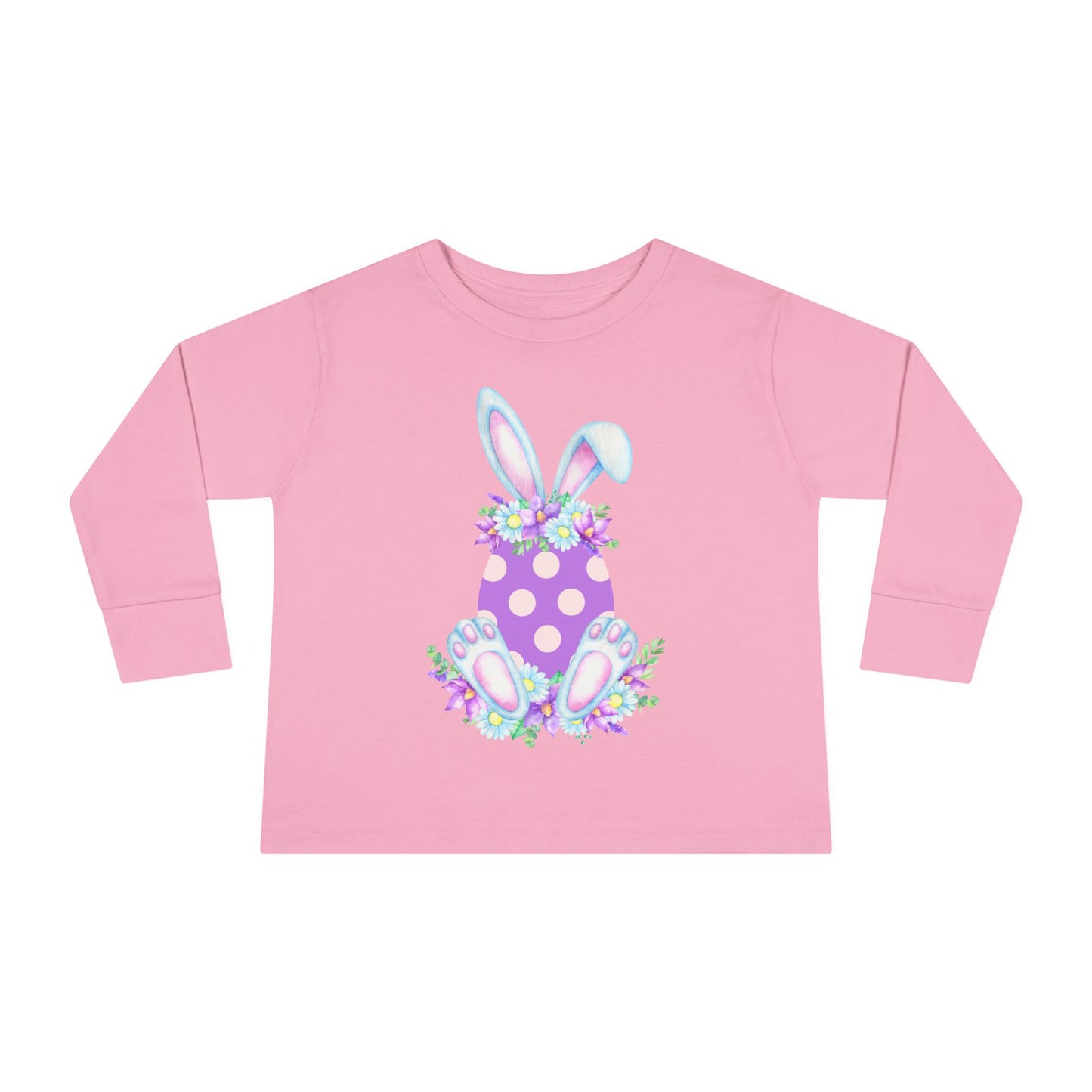 Purple Polka Dot Bunny β Toddler Long Sleeve Tee ππ