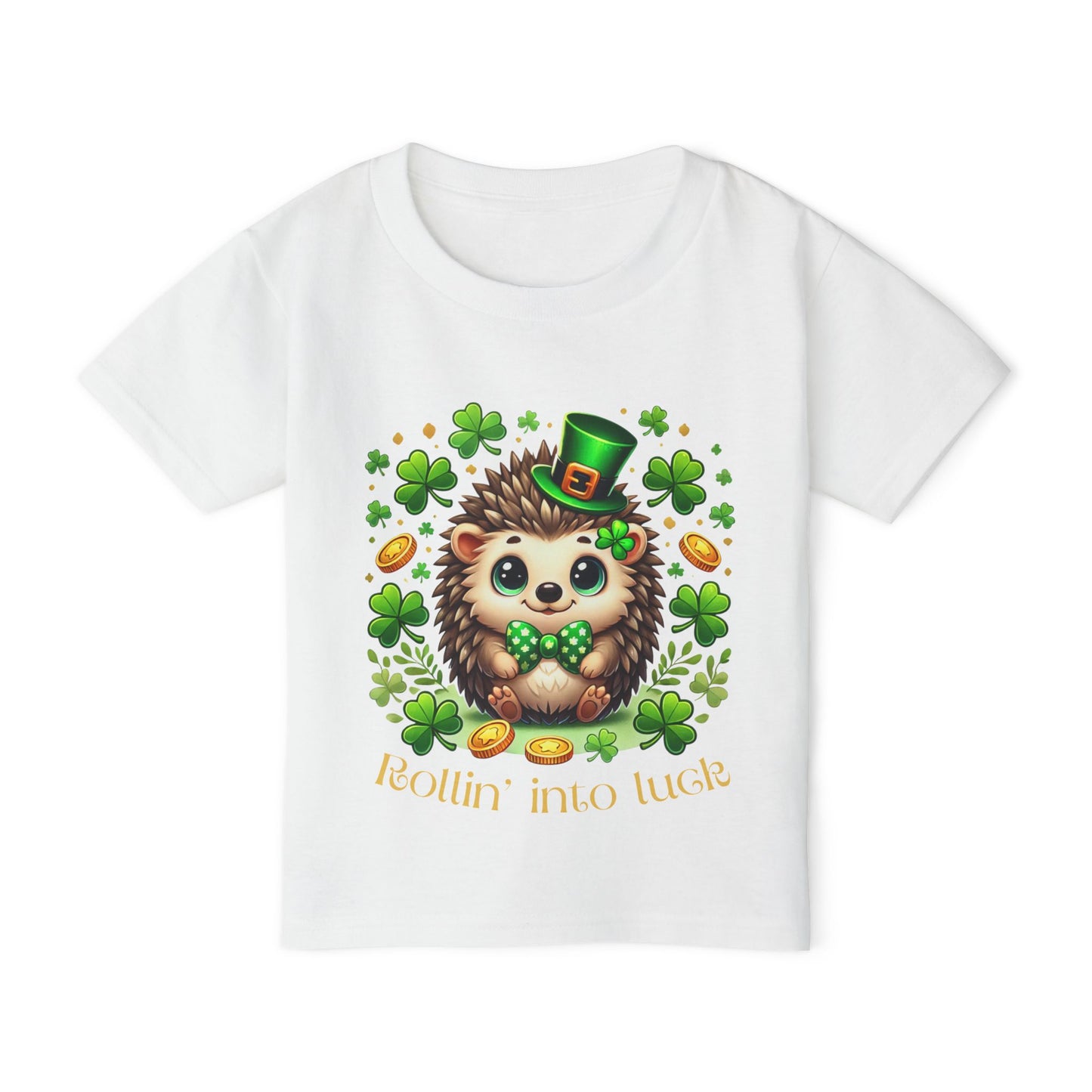 Rollin' Into Luck Toddler Tee – St. Patrick’s Day Hedgehog 🍀🦔