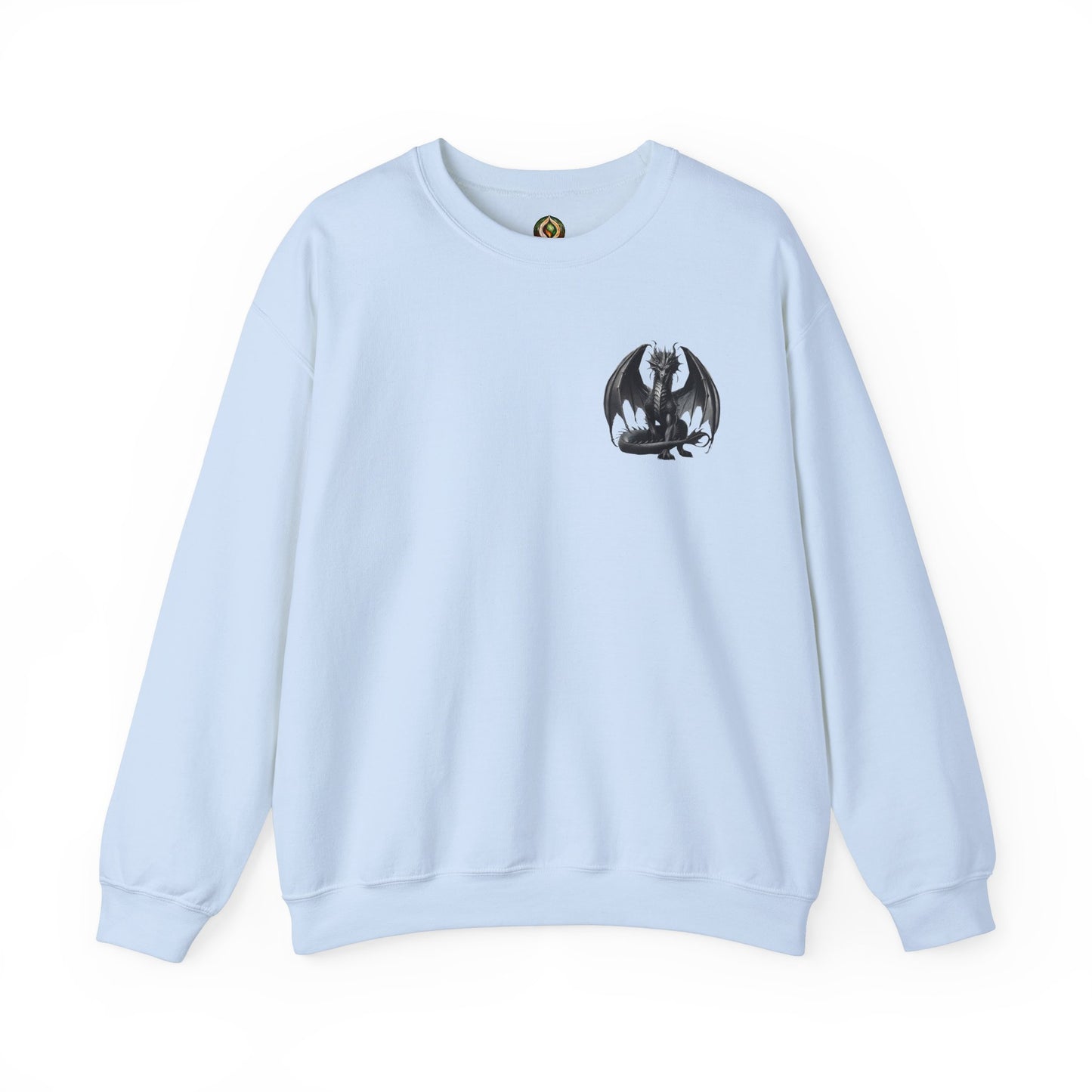 Dragon Emblem Unisex Crewneck Sweatshirt – Cozy Mythical Vibes 🐉