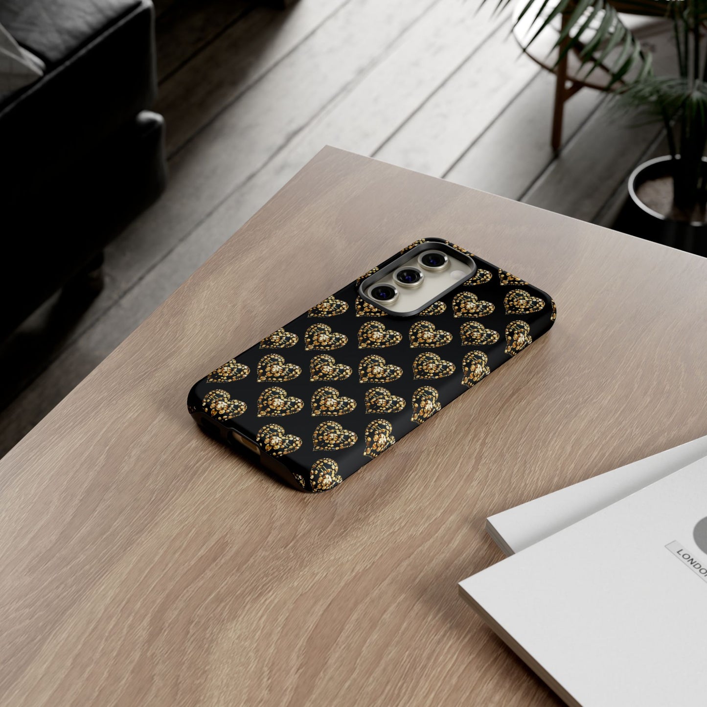 Golden Heart Luxe Phone Case