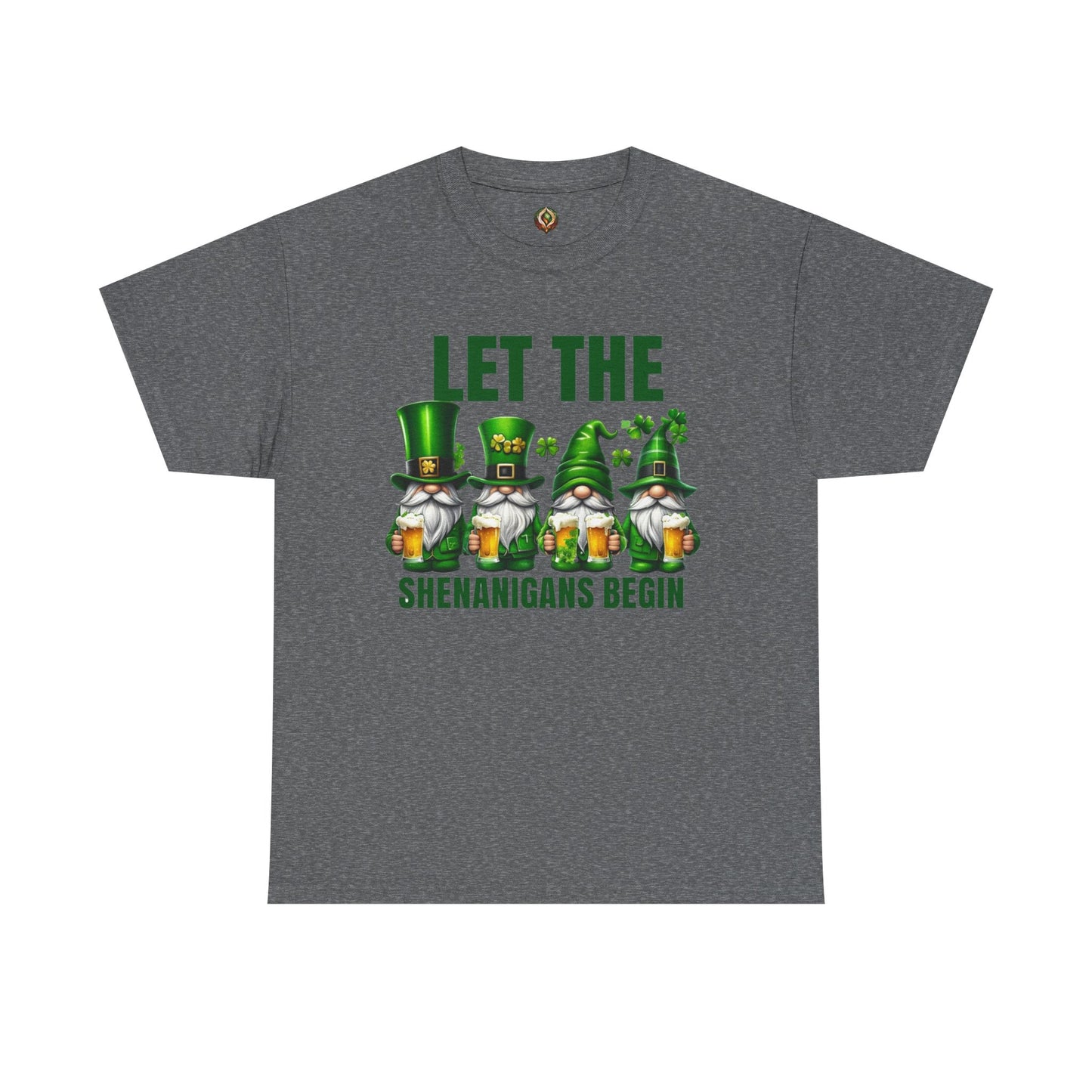 Let the Shenanigans Begin 🍀 Leprechaun Gnome St. Patrick’s Day Unisex Tee