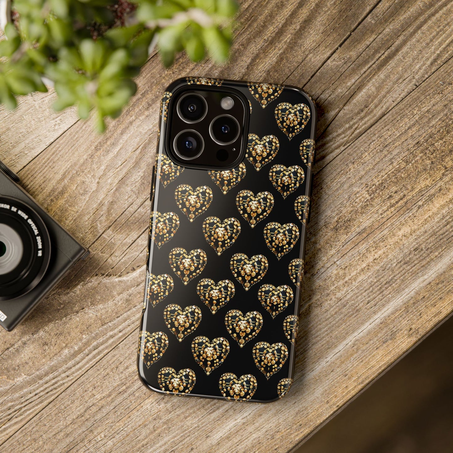 Golden Heart Luxe Phone Case