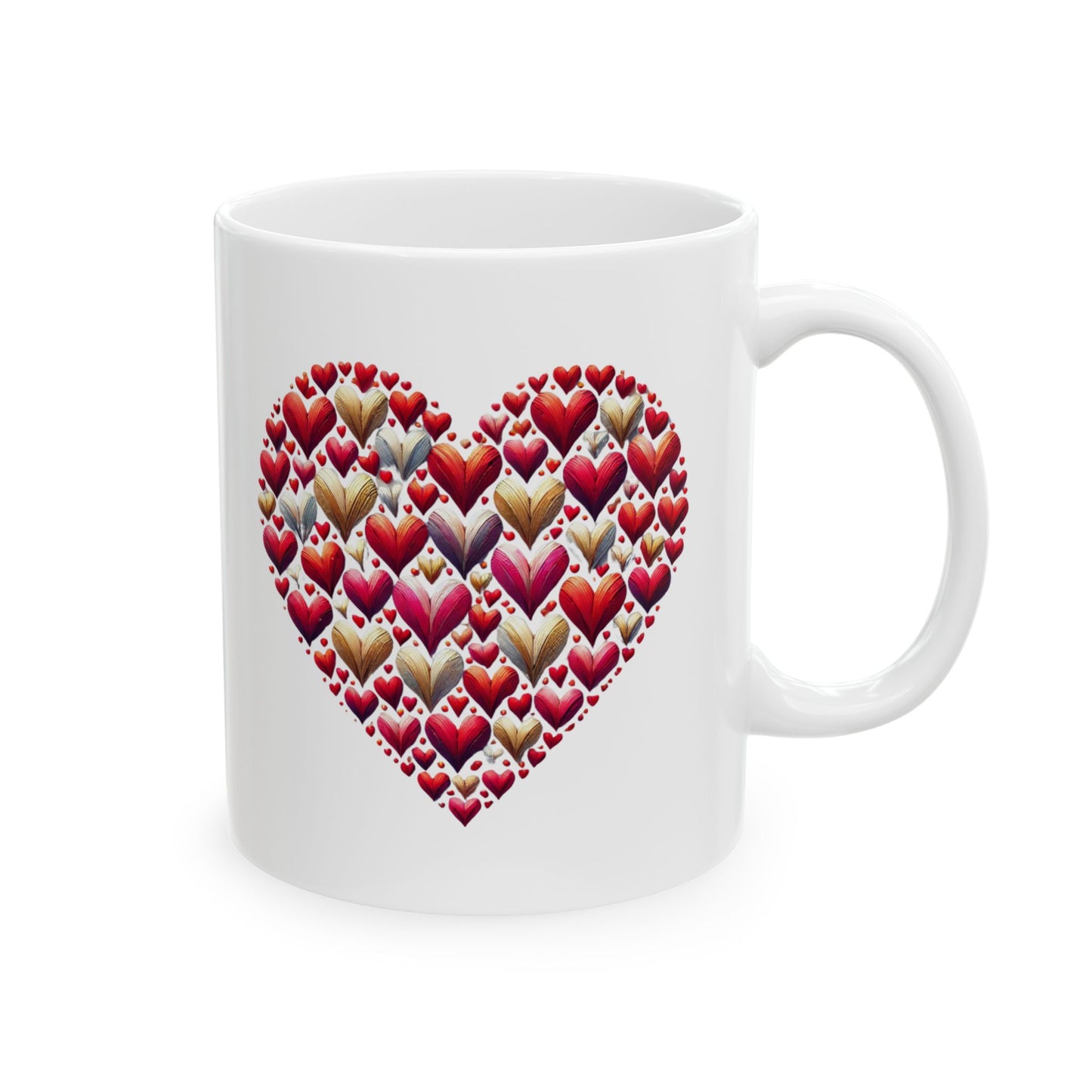 Heart Full of Love Ceramic Mug, (11oz, 15oz)