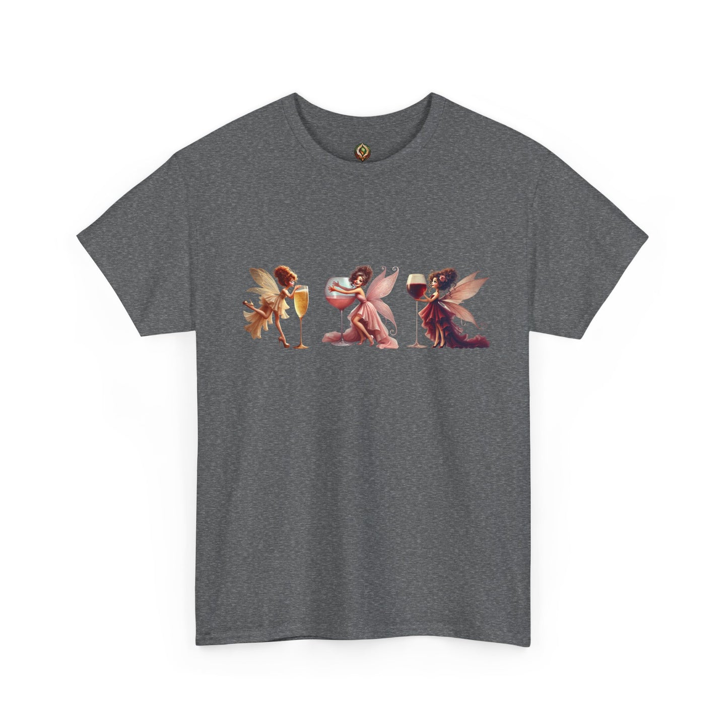 Spirited Sips & Whimsy Wings β Unisex Heavy Cotton Tee