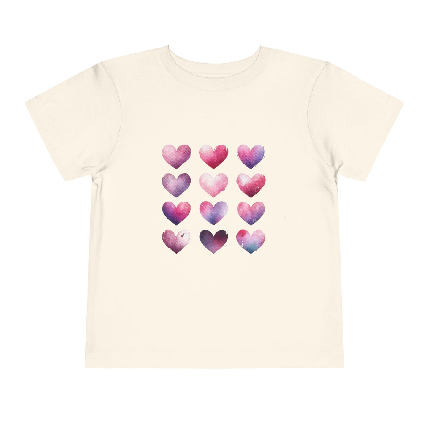 "Blush of Love" Watercolor Heart Toddler Tee