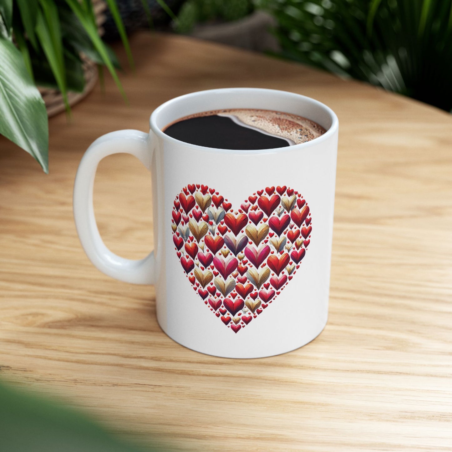 Heart Full of Love Ceramic Mug, (11oz, 15oz)
