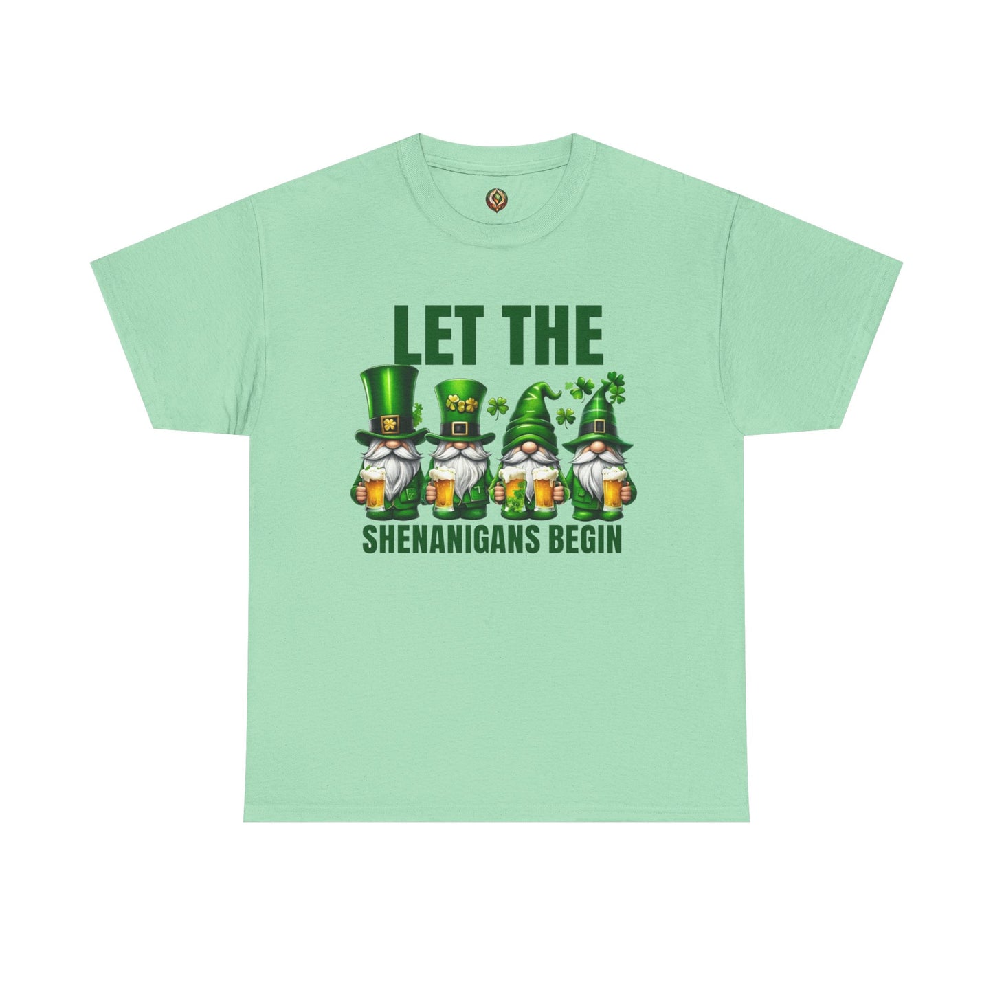 Let the Shenanigans Begin 🍀 Leprechaun Gnome St. Patrick’s Day Unisex Tee