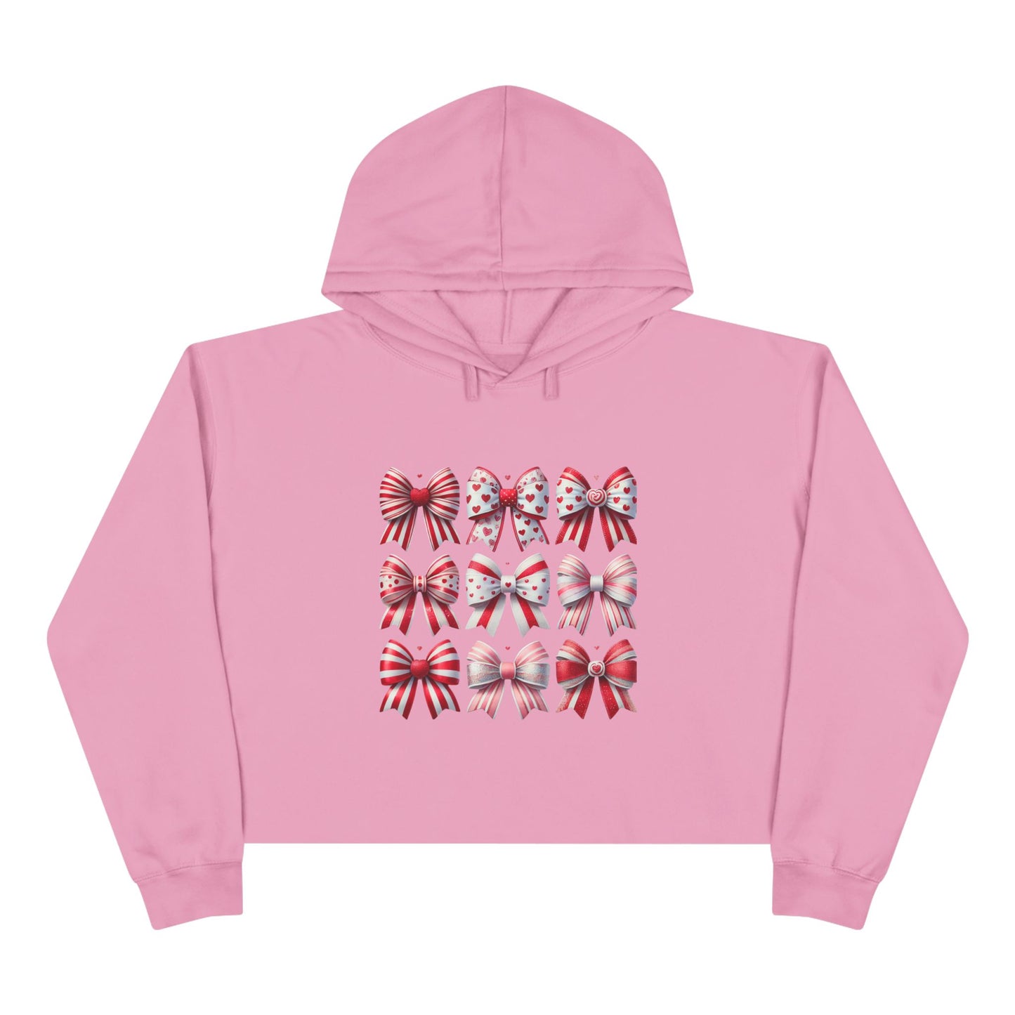"Bowtifully Festive" Cropped Hoodie