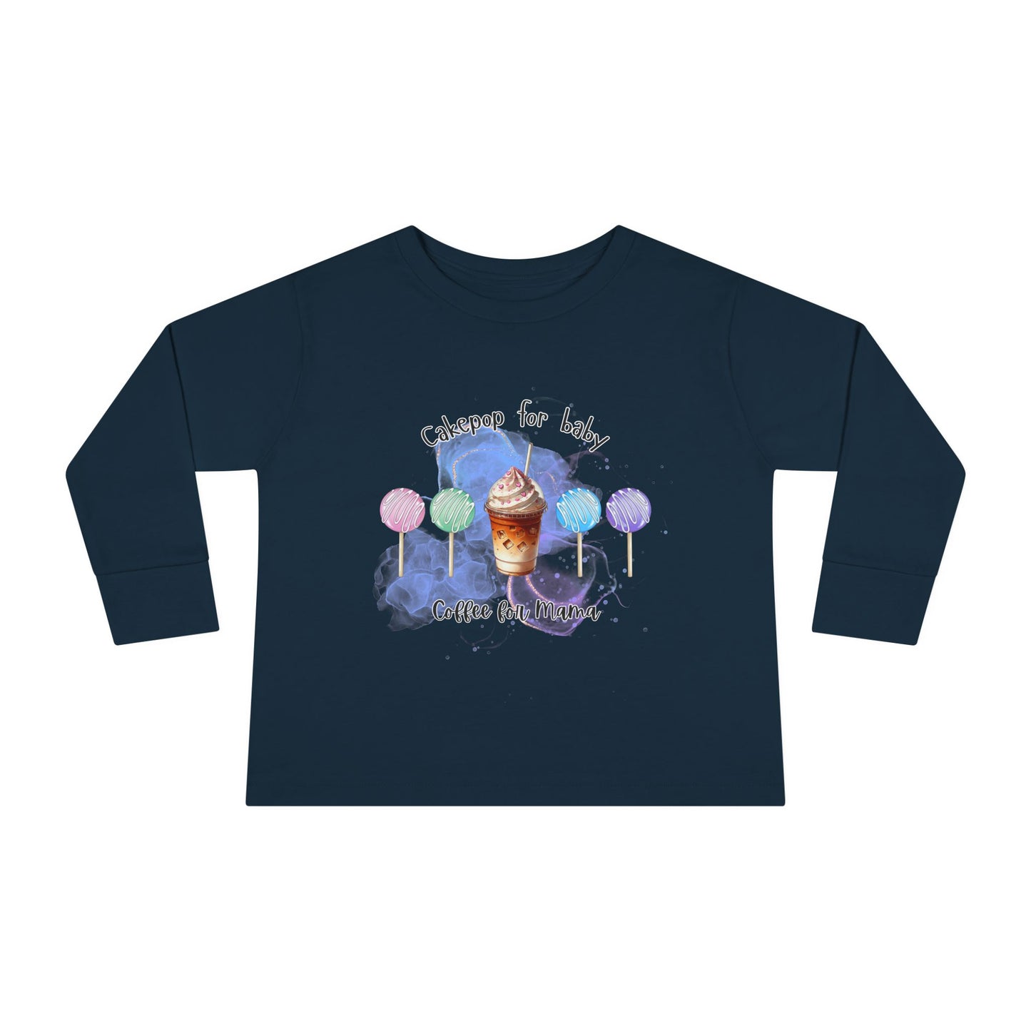 Cakepop & Coffee Toddler Long Sleeve Tee – Sweet Moments, Cozy Comfort