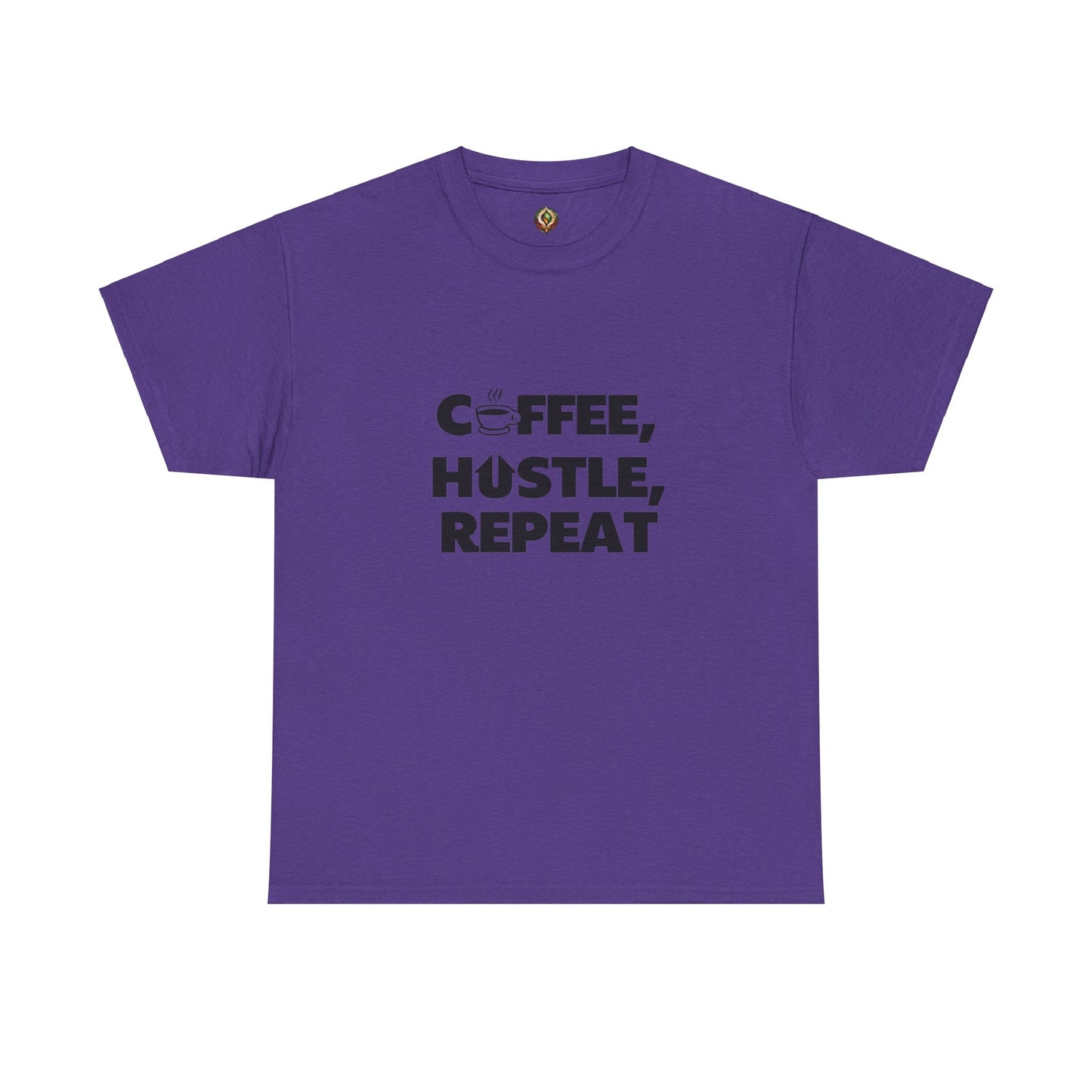 "Coffee, Hustle, Repeat" Unisex Heavy Cotton Tee