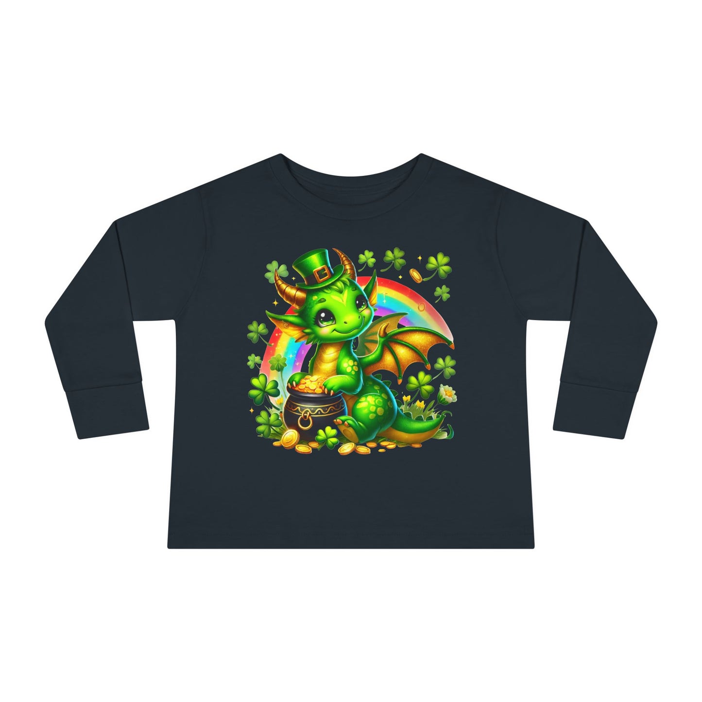 Lucky Little Dragon π Toddler Long Sleeve Tee