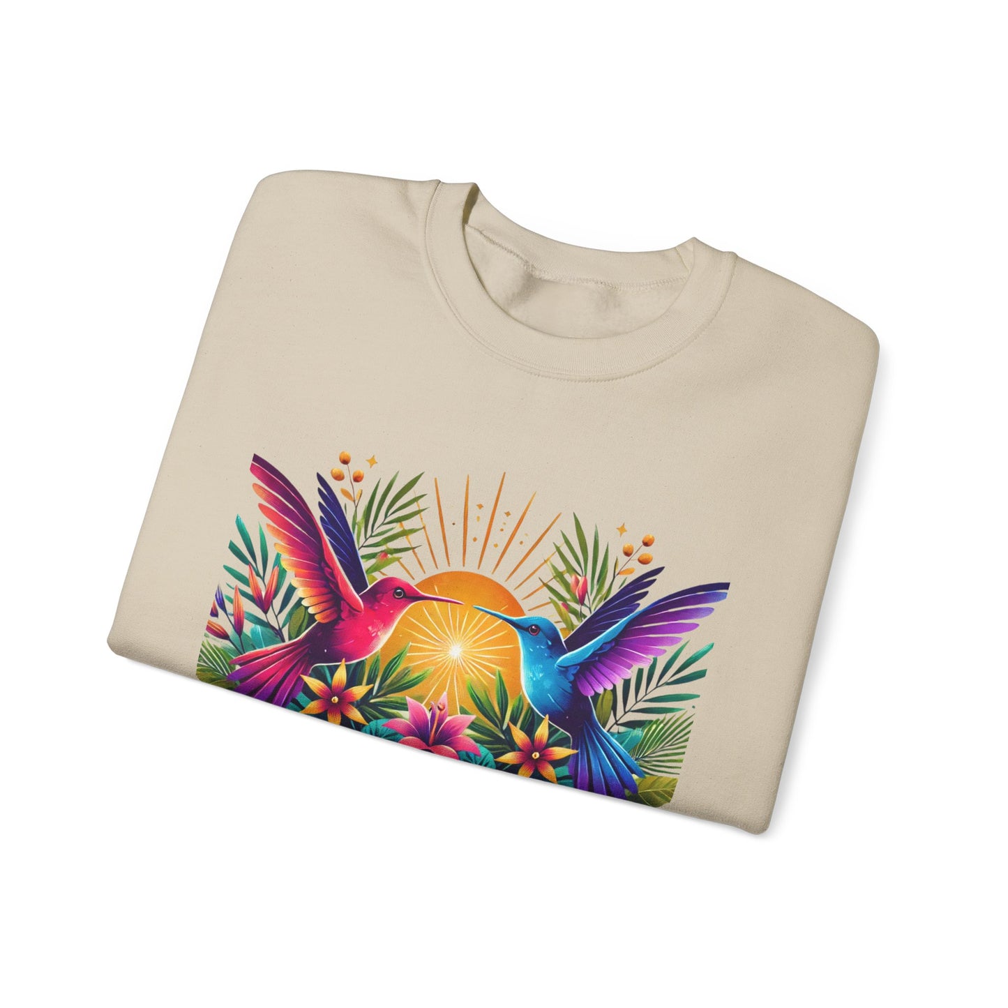 "Un Día a La Vez" Tropical Sunrise Crewneck Sweatshirt