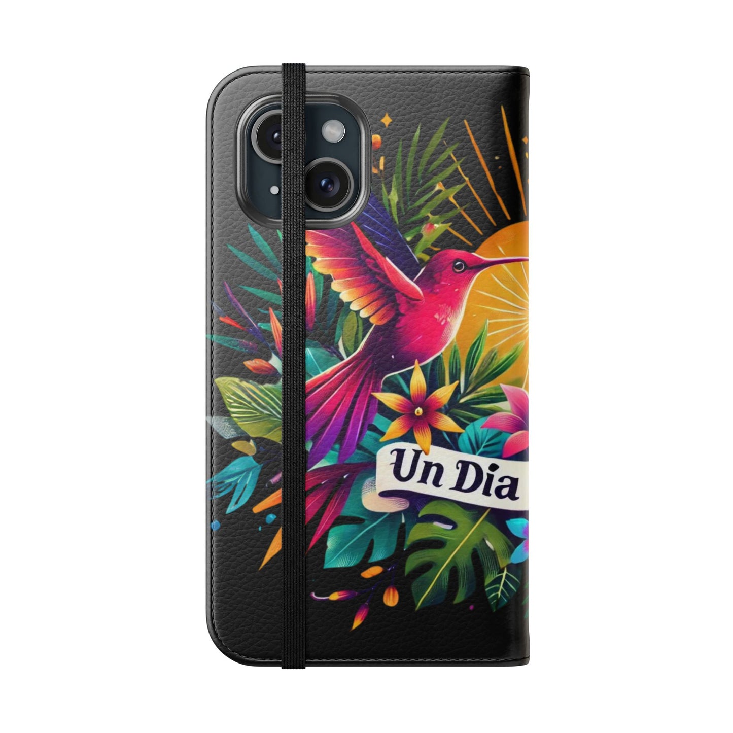 "Un Día a La Vez" Vibrant Midnight Flip Case