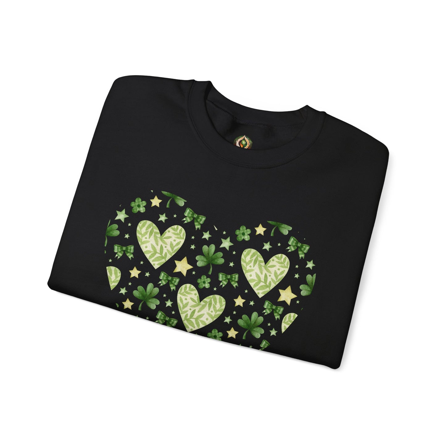 Lucky in Love 🍀💚 St. Patrick’s Day Heart Crewneck Sweatshirt