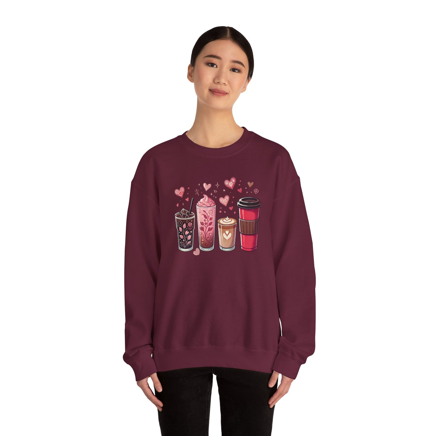 "Cup of Love" Coffee Lovers Crewneck
