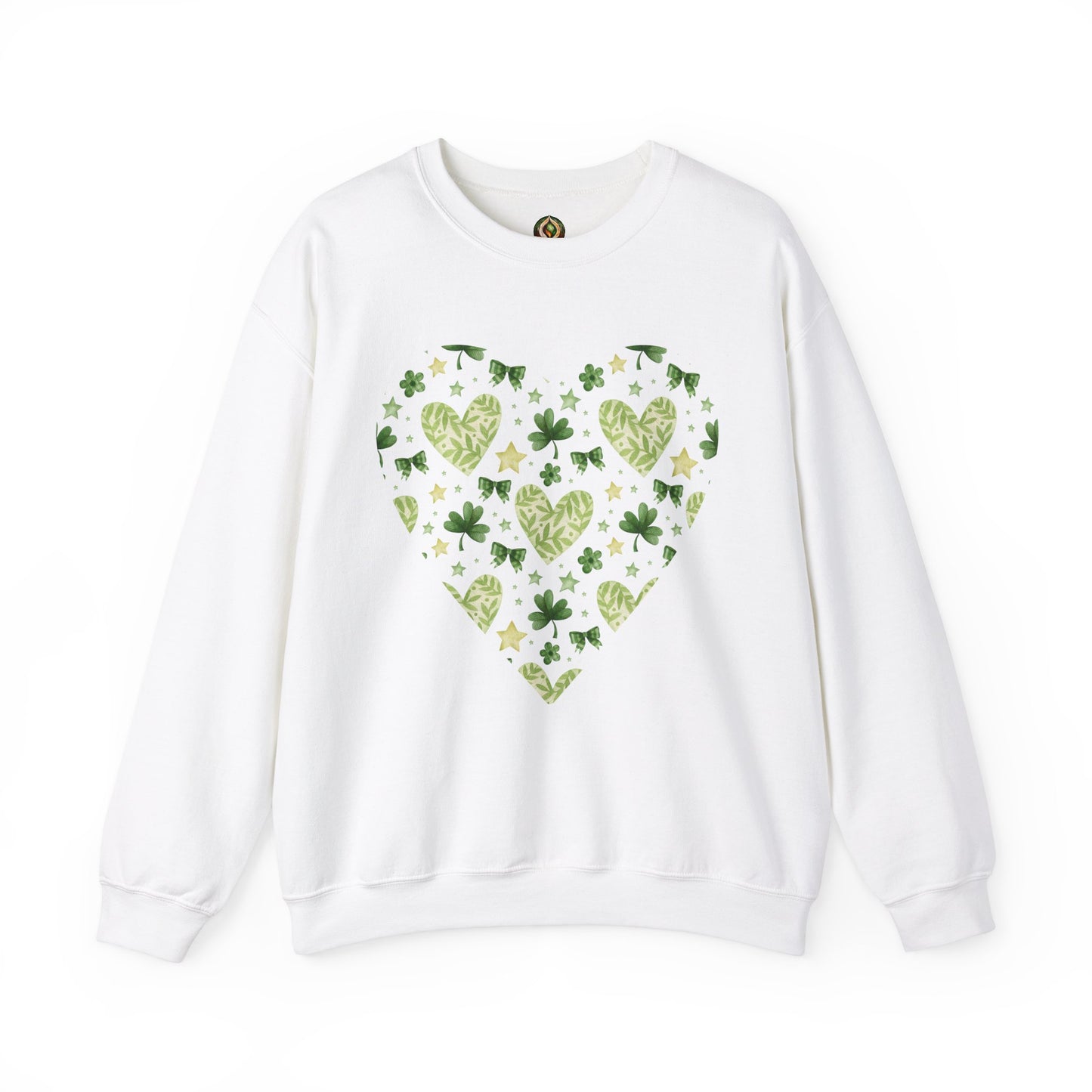 Lucky in Love 🍀💚 St. Patrick’s Day Heart Crewneck Sweatshirt