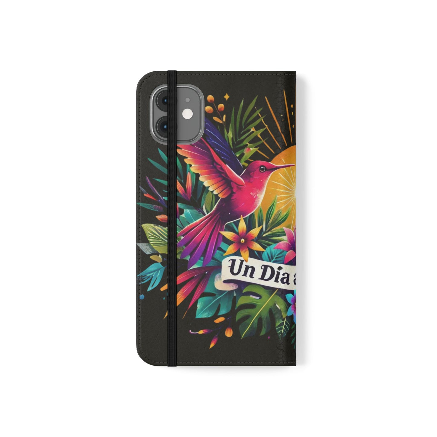 "Un Día a La Vez" Vibrant Midnight Flip Case