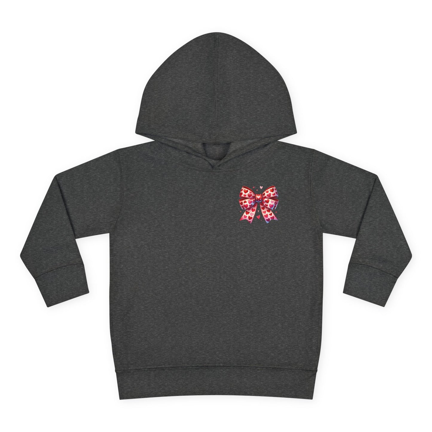"Tied with Love" Heart Bow Toddler Hoodie