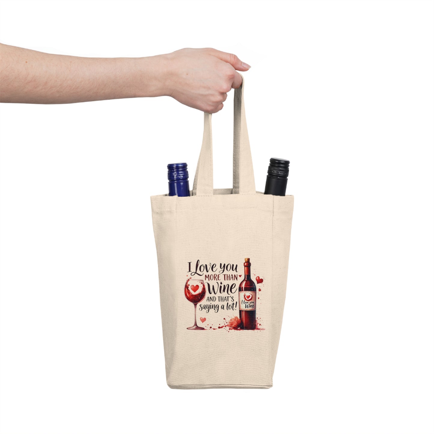 Double Wine Tote: Love & Vino Vibes