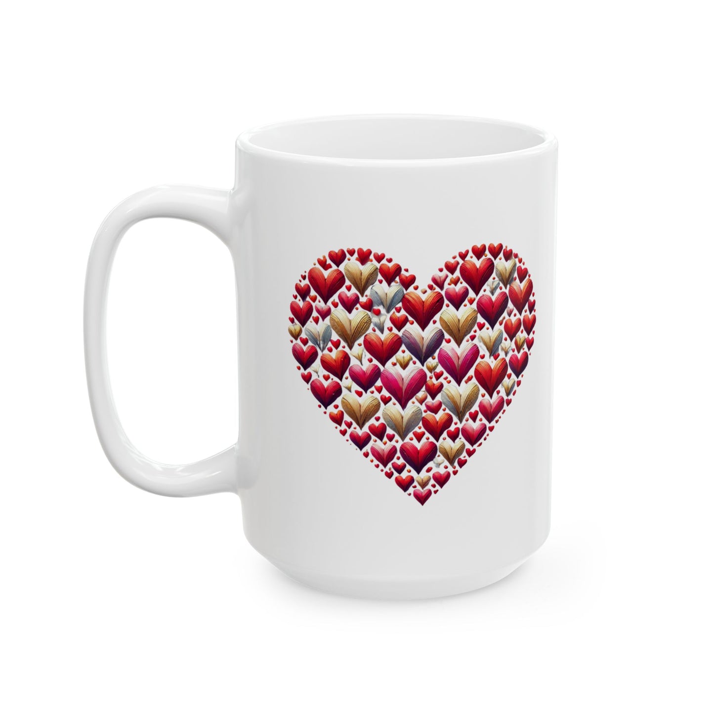 Heart Full of Love Ceramic Mug, (11oz, 15oz)