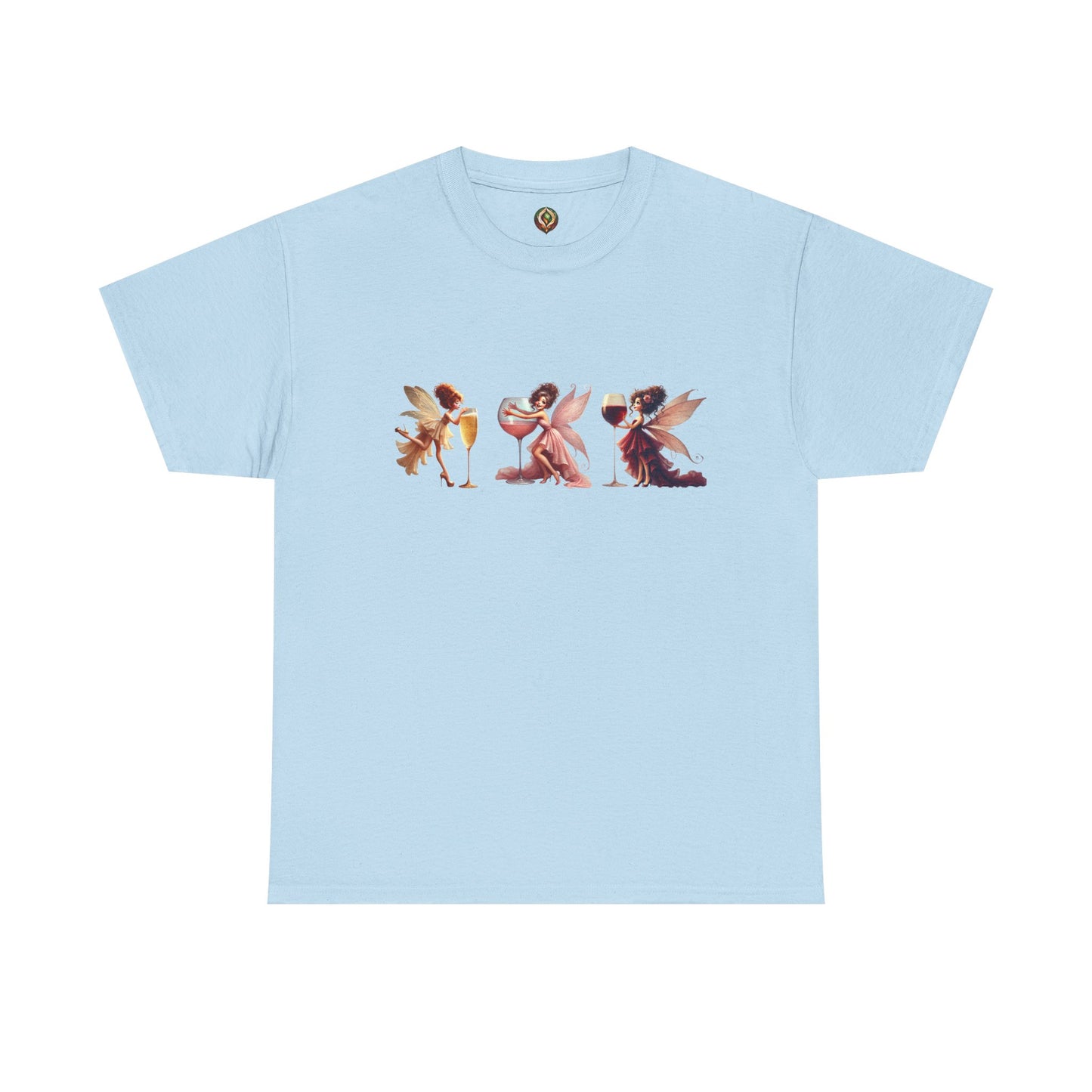 Spirited Sips & Whimsy Wings β Unisex Heavy Cotton Tee