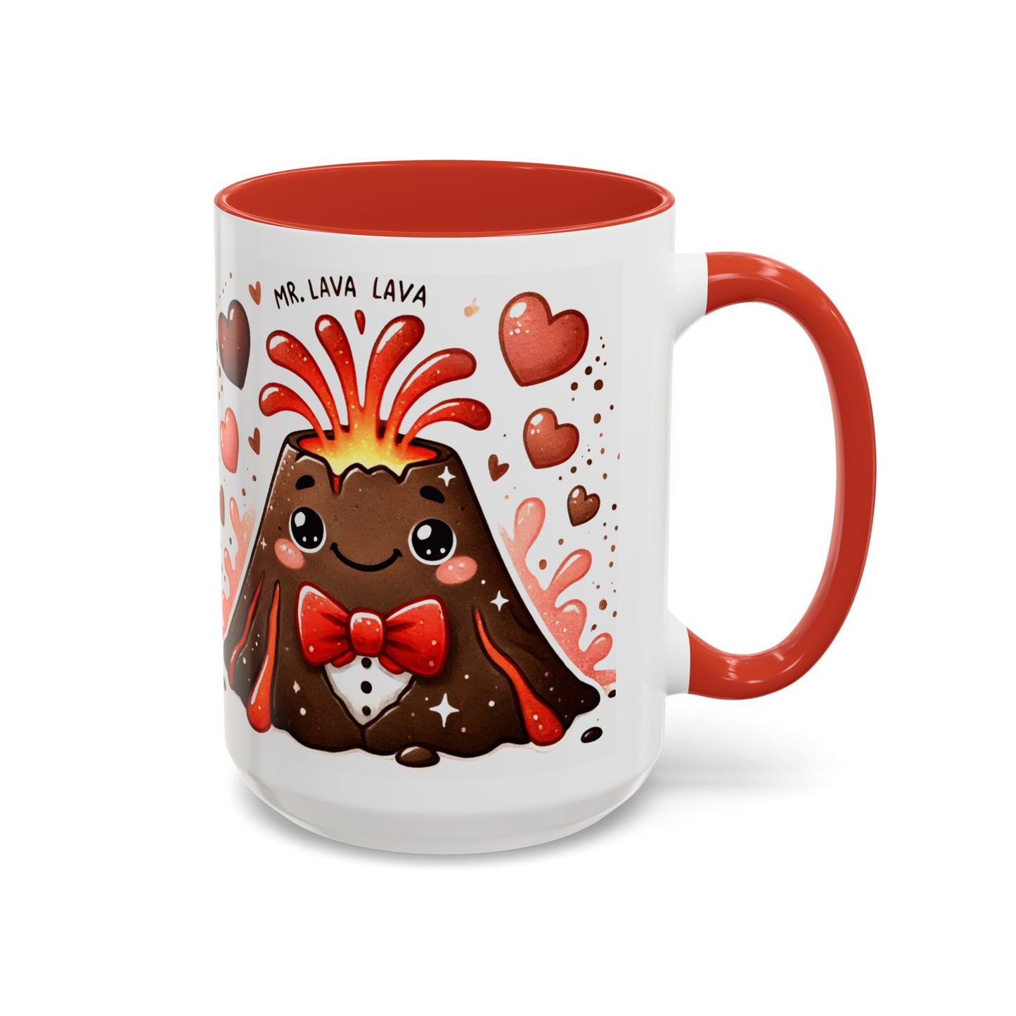 "Mr. Lava Lava in a Tux" Accent Mug (11oz, 15oz)