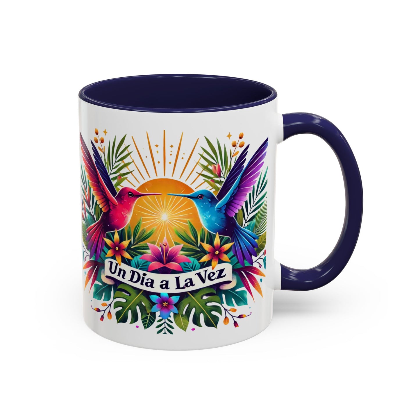 "Un Día a la Vez" Accent Coffee Mug (11oz, 15oz)