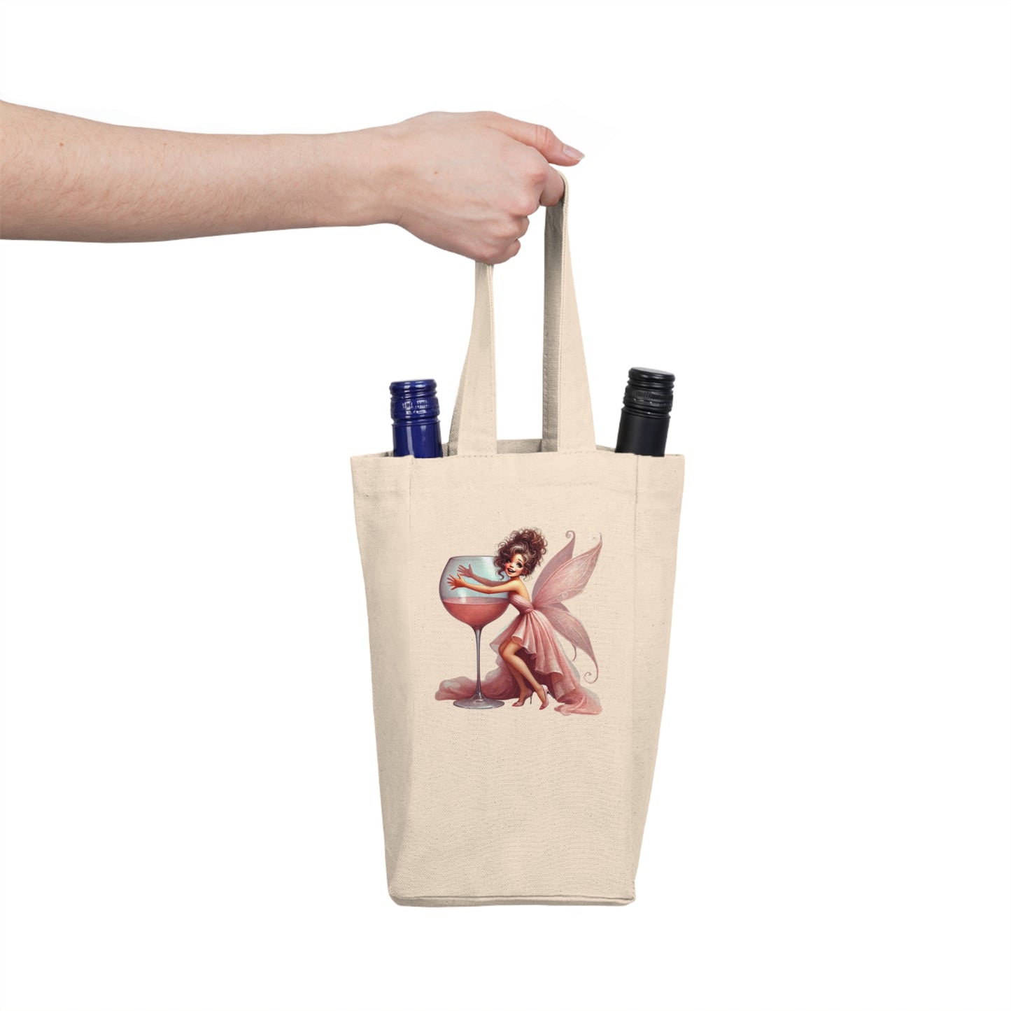 Blushing Wings & Rosé Things – Double Wine Tote Bag