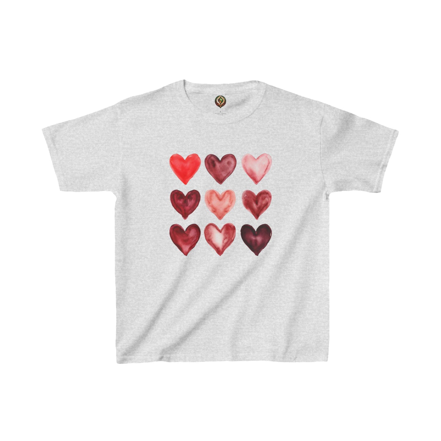Watercolor Hearts Youth Tee