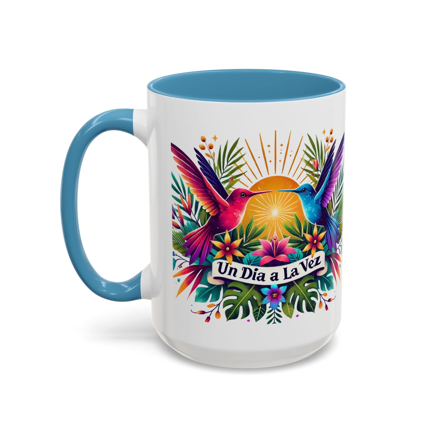 "Un Día a la Vez" Accent Coffee Mug (11oz, 15oz)