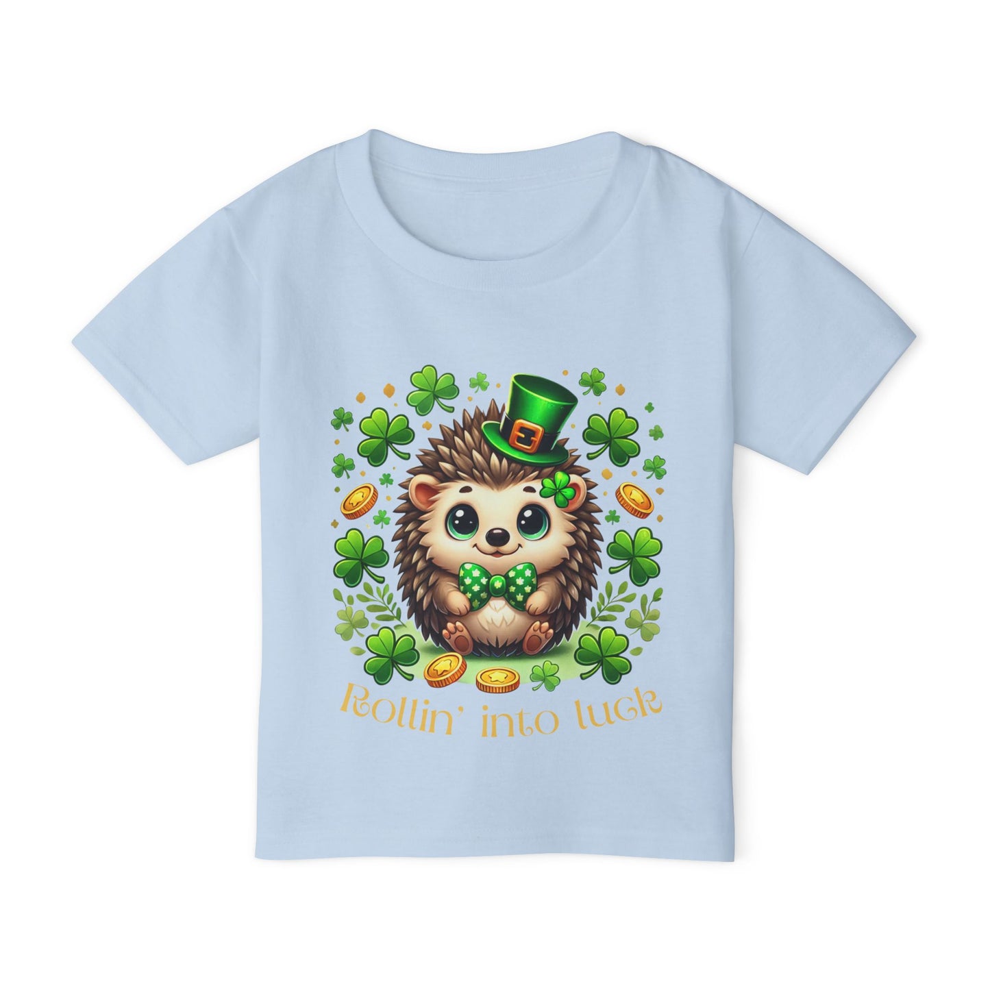 Rollin' Into Luck Toddler Tee – St. Patrick’s Day Hedgehog 🍀🦔