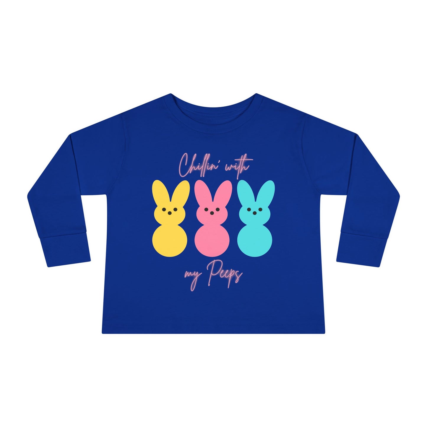“Chillin’ with My Peeps” – Toddler Long Sleeve Tee