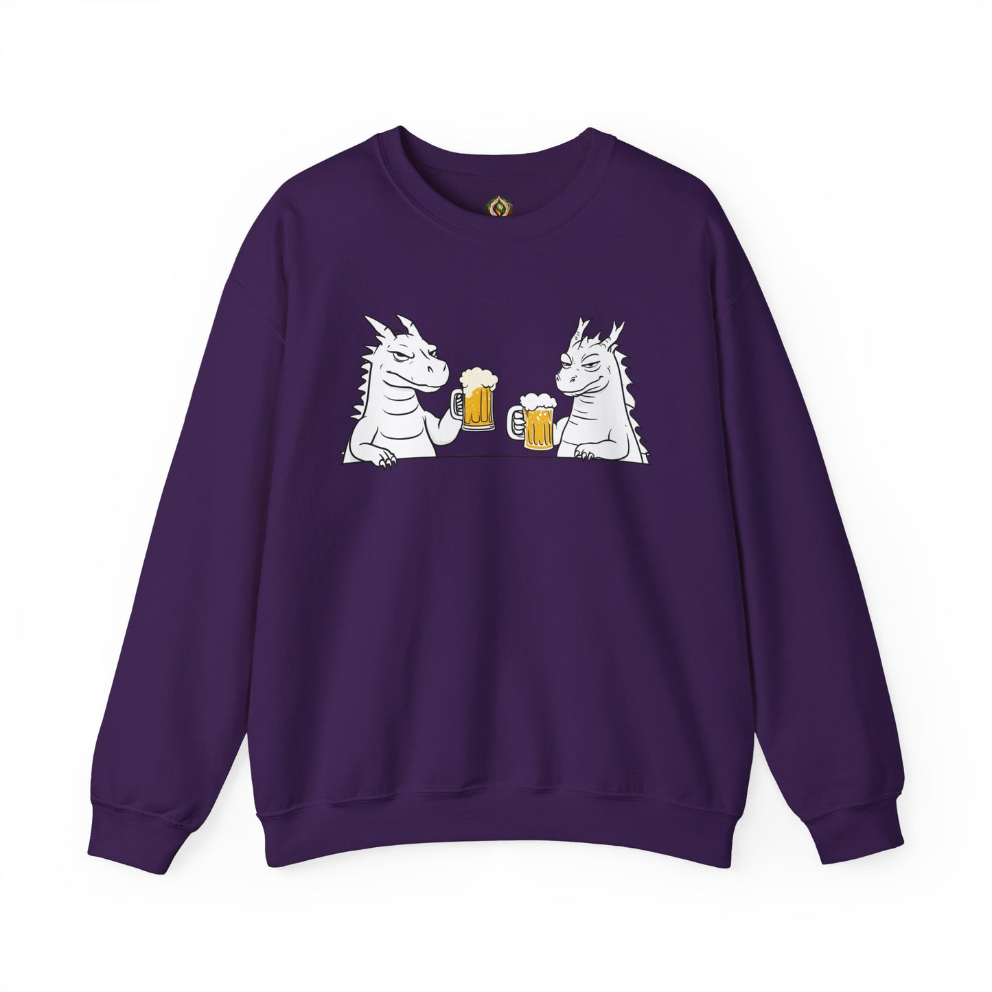 Dragon Cheers Crewneck Sweatshirt β Cozy, Quirky, and Brew-tiful π»π