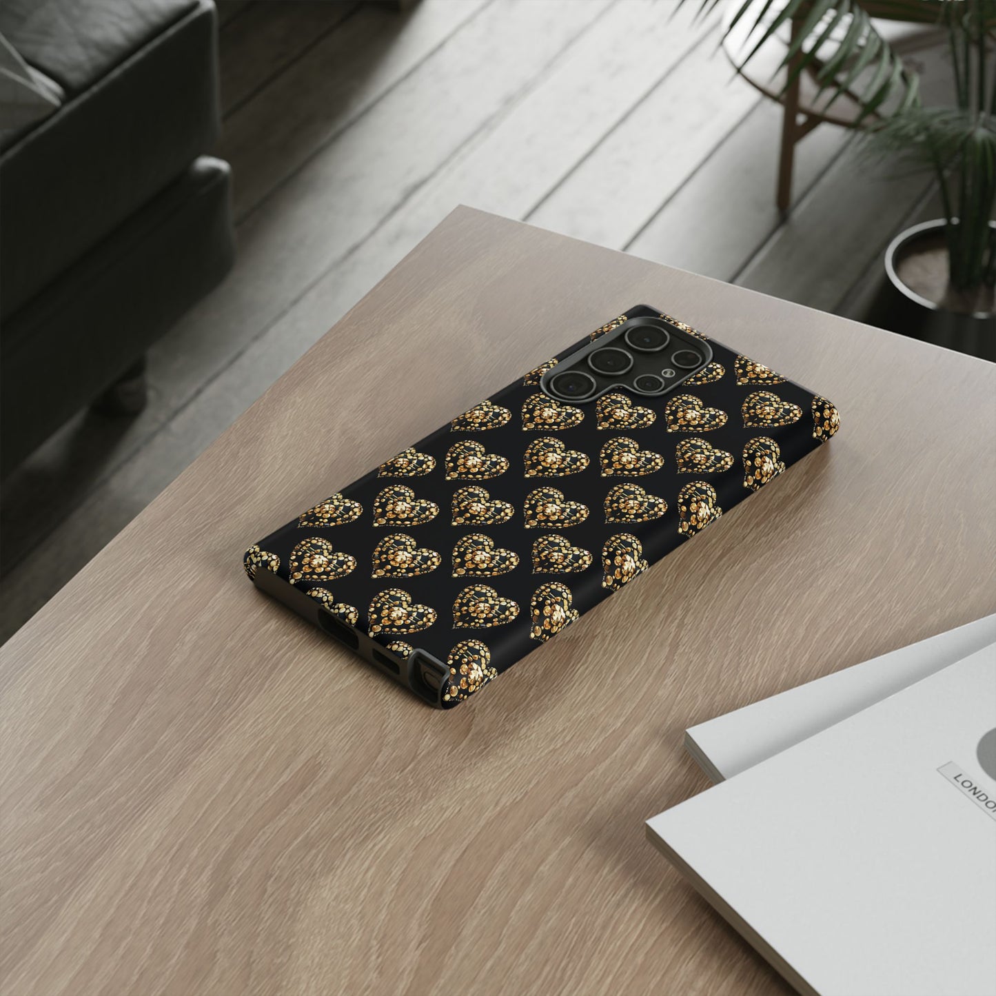 Golden Heart Luxe Phone Case