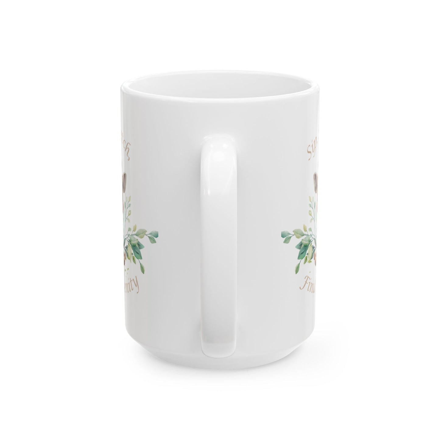 Sip, Stretch, Find Serenity Giraffe Mug, (11oz, 15oz)