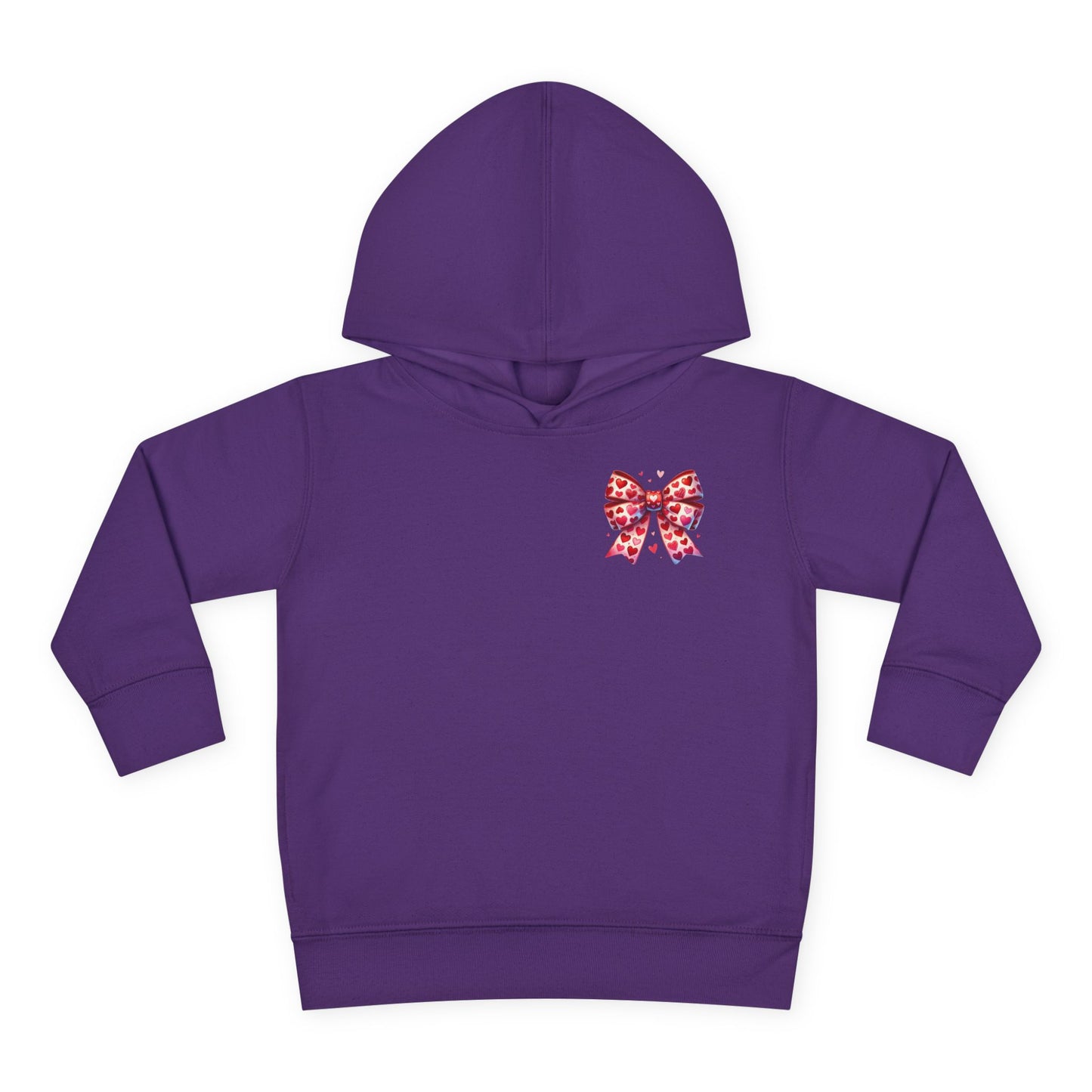 "Tied with Love" Heart Bow Toddler Hoodie