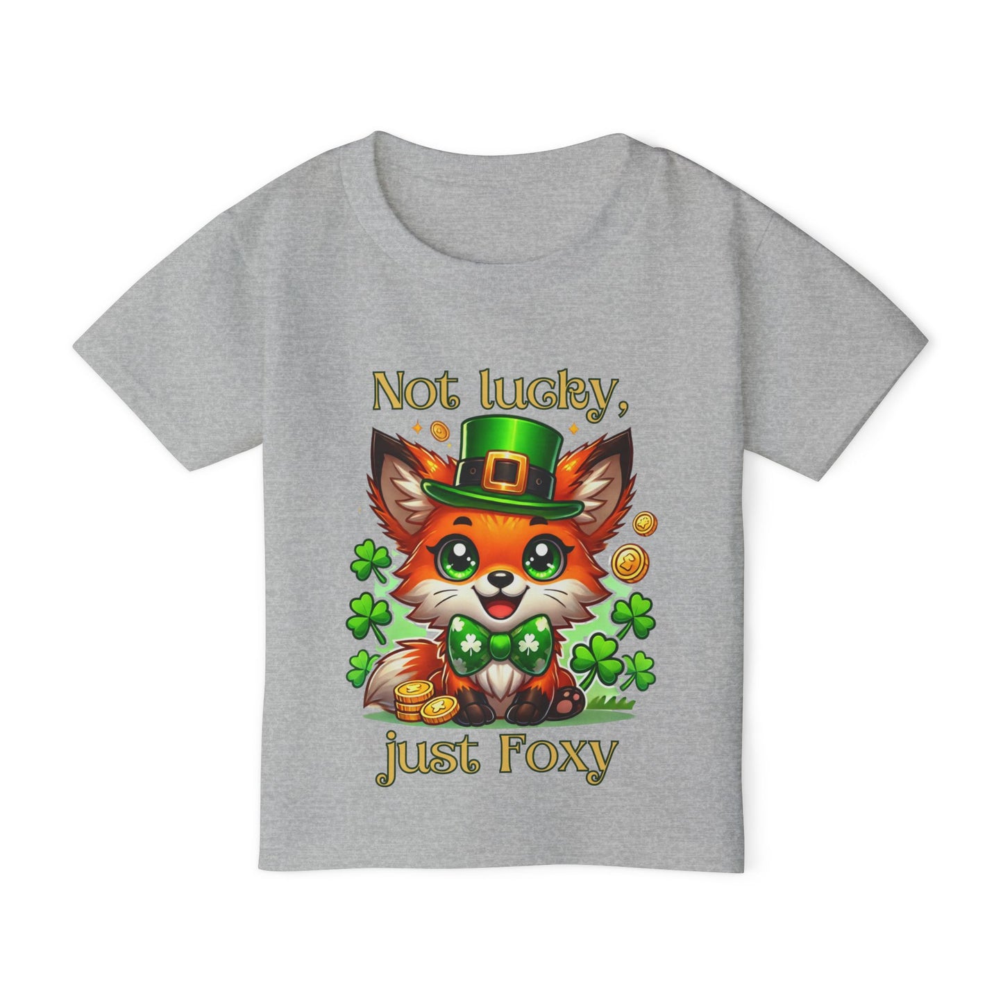 Not Lucky, Just Foxy Toddler Tee – St. Patrick’s Day Fox 🍀🦊