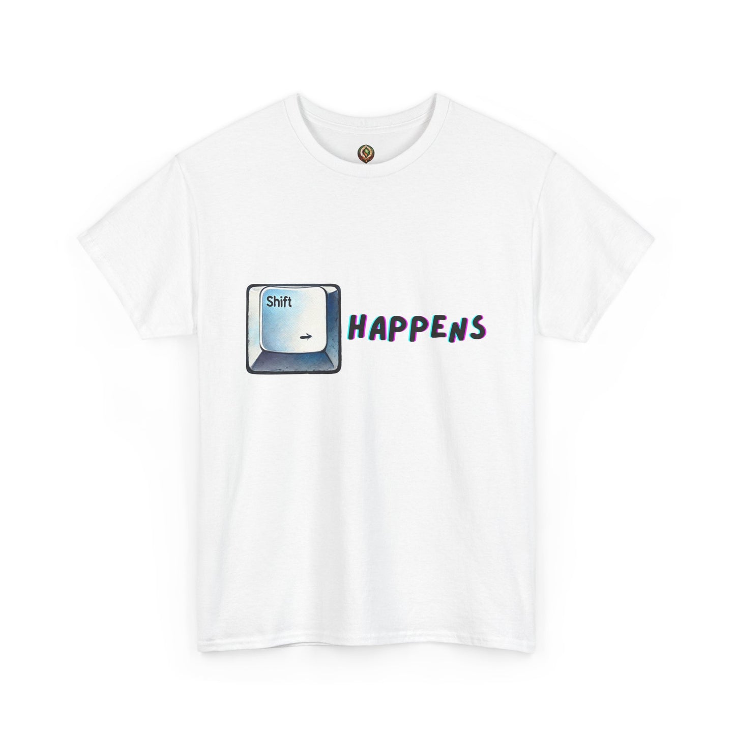 ⌨️ "Shift Happens" – Unisex Heavy Cotton Tee