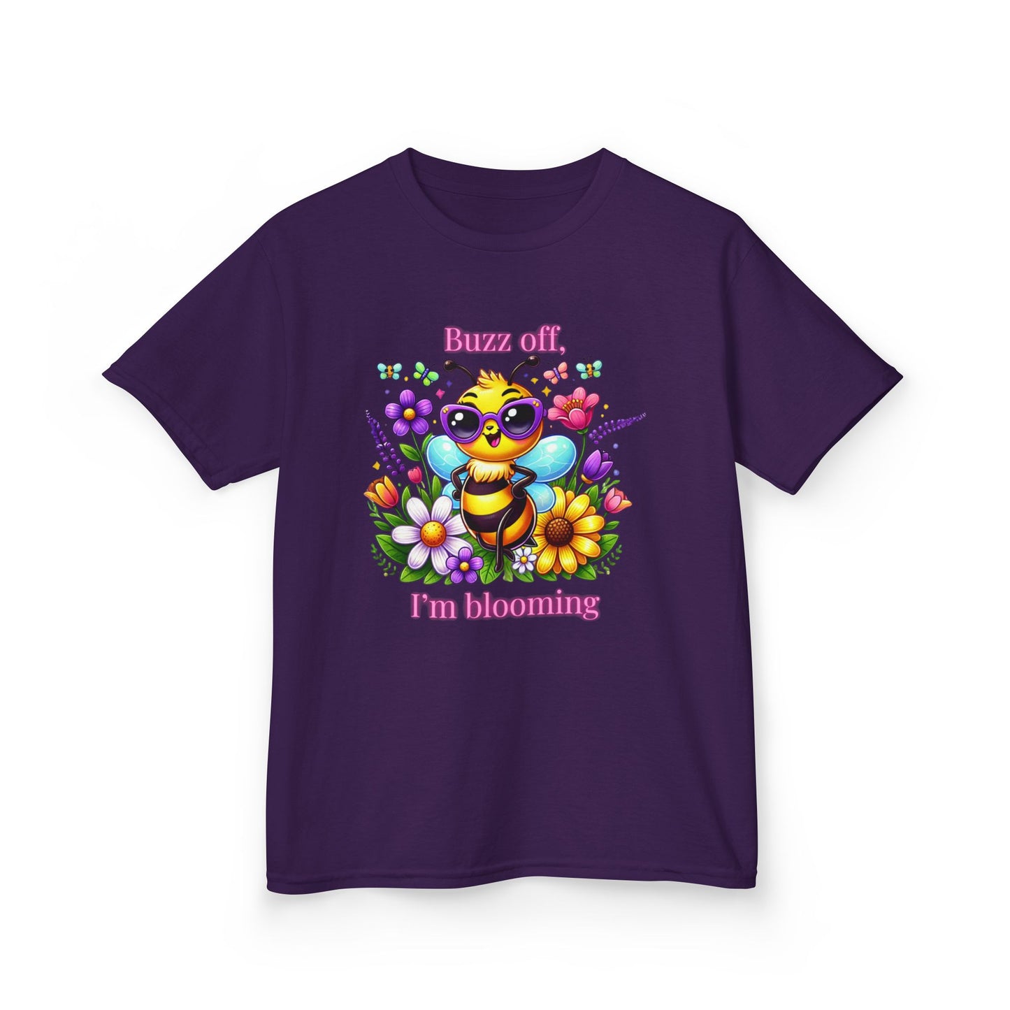 Buzz Off, I’m Blooming–Youth Tee (Night Bloom Edition)
