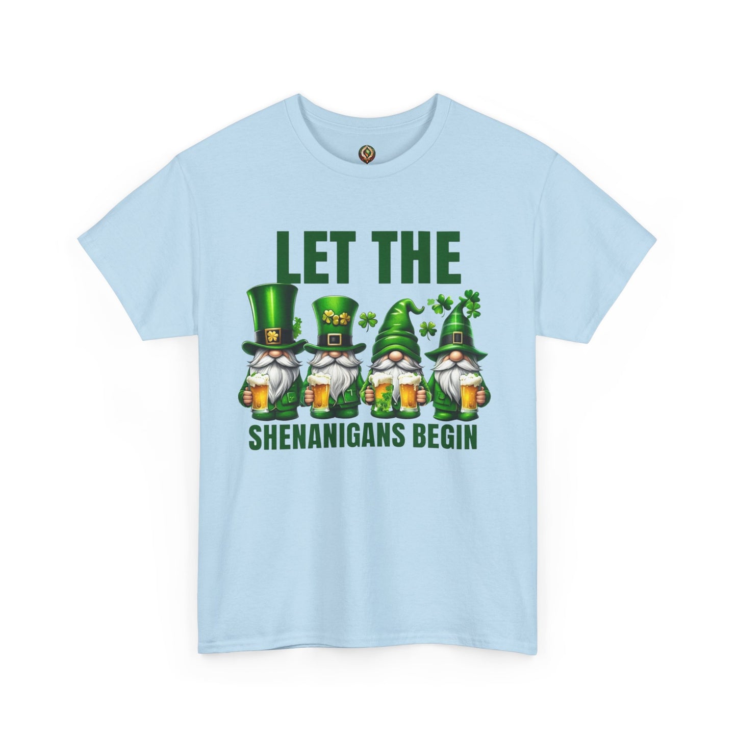 Let the Shenanigans Begin 🍀 Leprechaun Gnome St. Patrick’s Day Unisex Tee