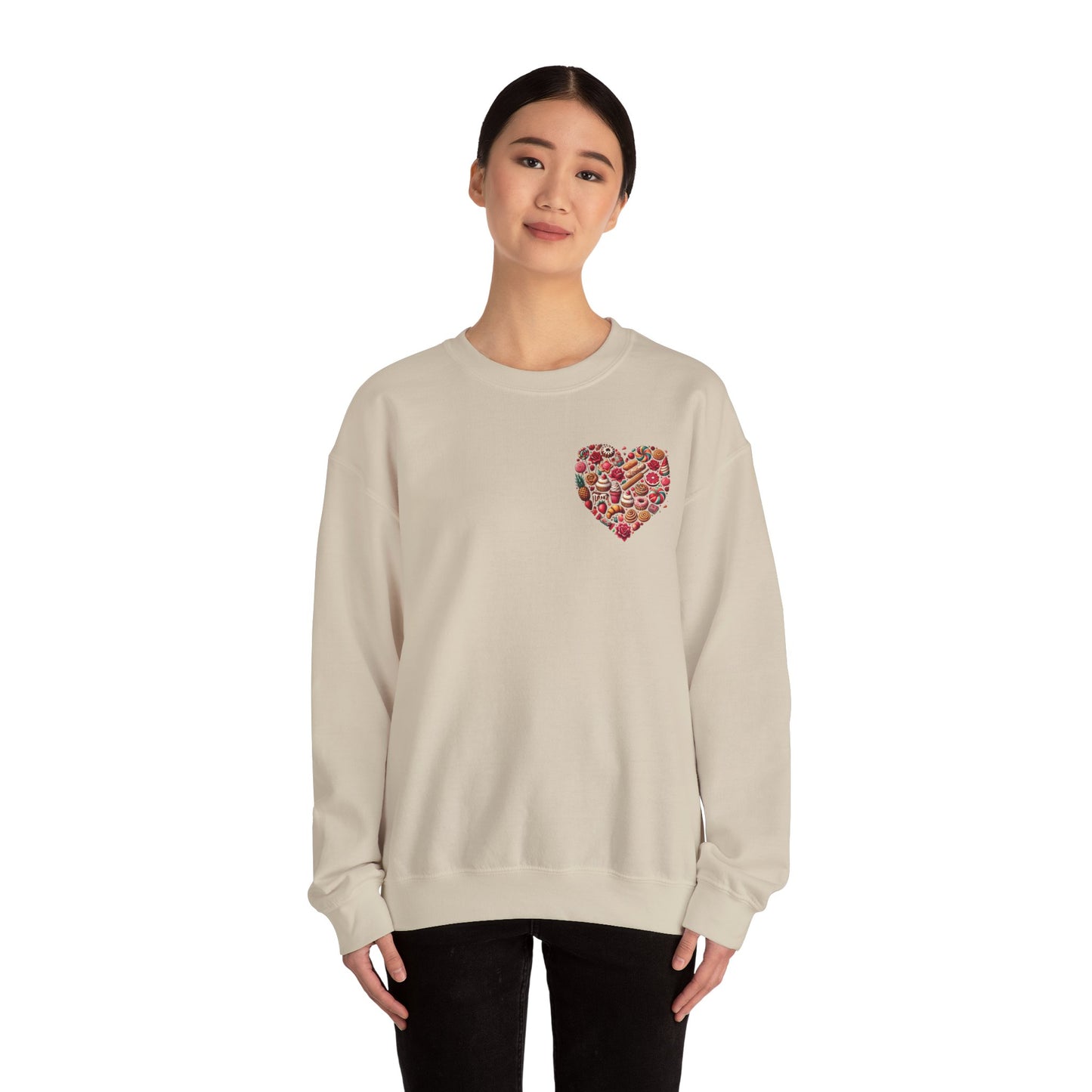 "Love in Every Stitch" Crewneck Sweatshirt