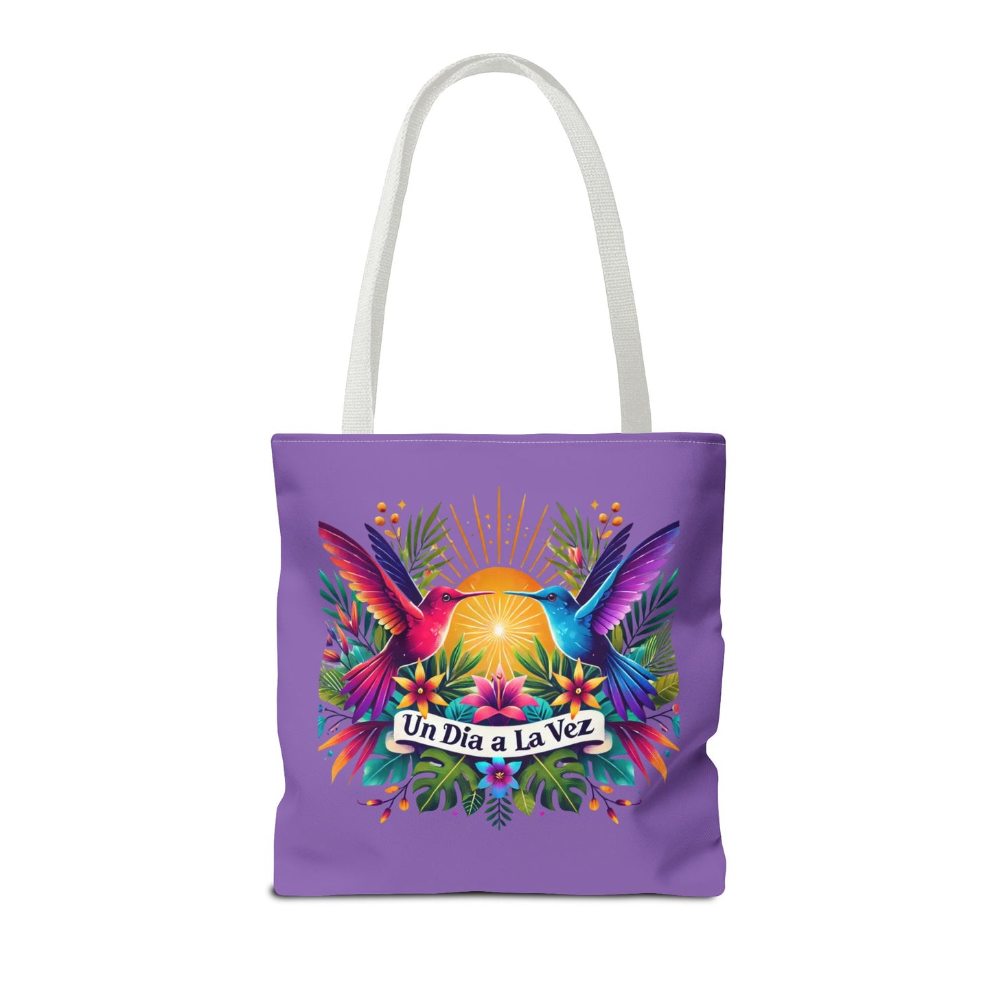 "Un Día a la Vez" Tropical Sunrise Tote Bag