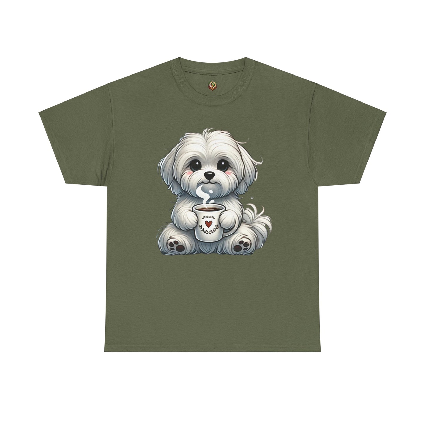 "Puppy Love Coffee Time" Unisex Tee