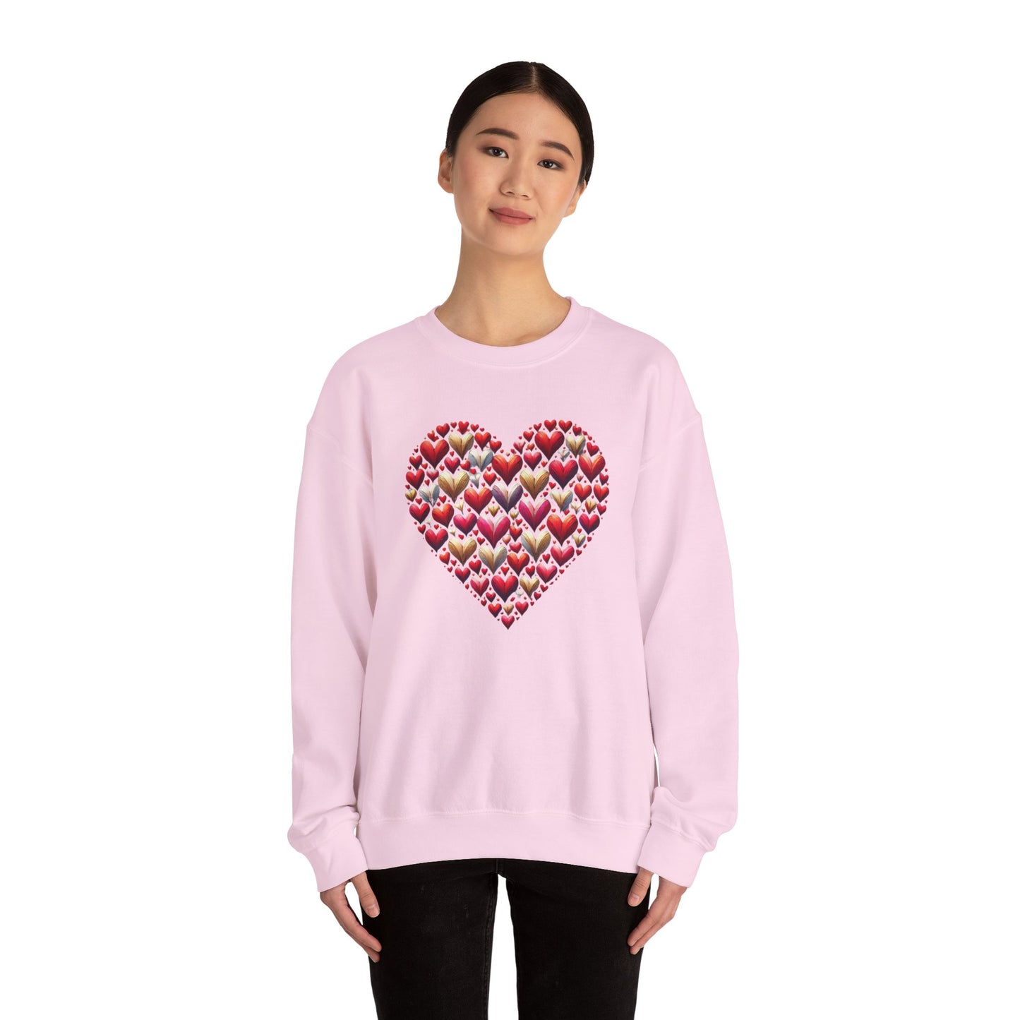 Love, Layers, & Cozy Vibes Unisex Crewneck Sweatshirt