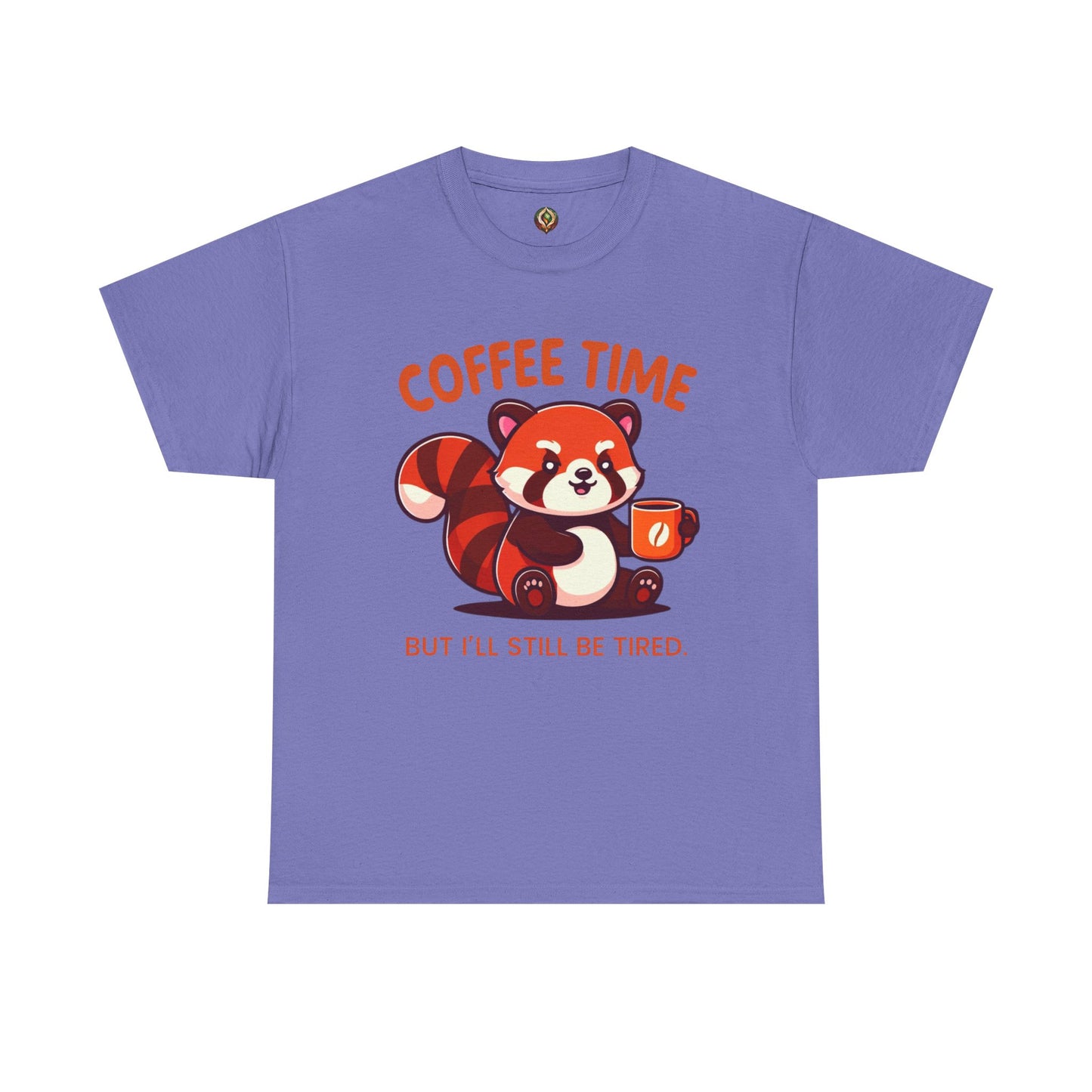 Coffee Time Red Panda Unisex T-Shirt β Cozy, Caffeinated, & Still Tired