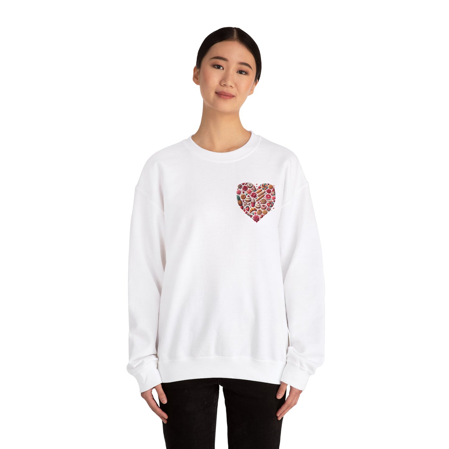 "Love in Every Stitch" Crewneck Sweatshirt