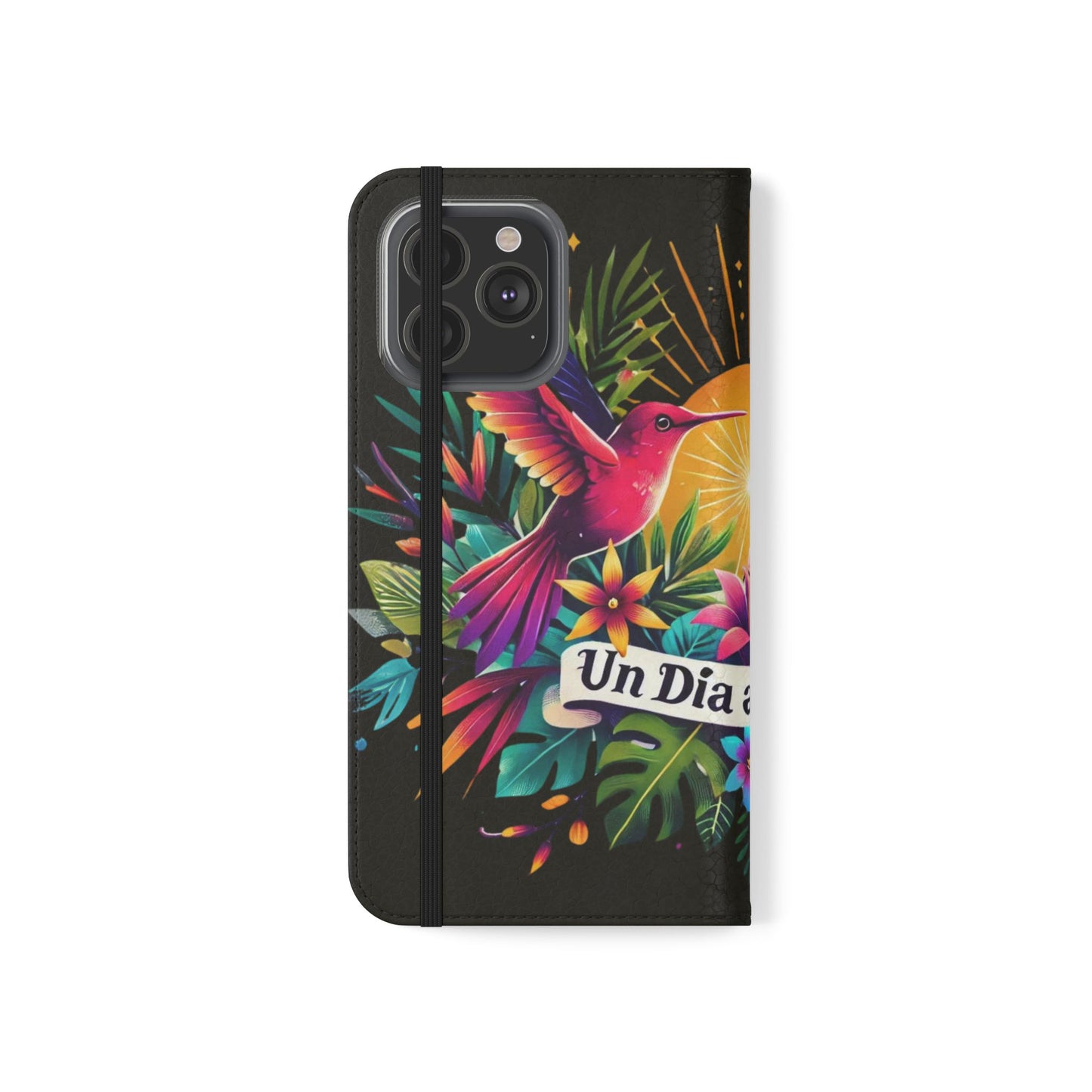 "Un Día a La Vez" Vibrant Midnight Flip Case